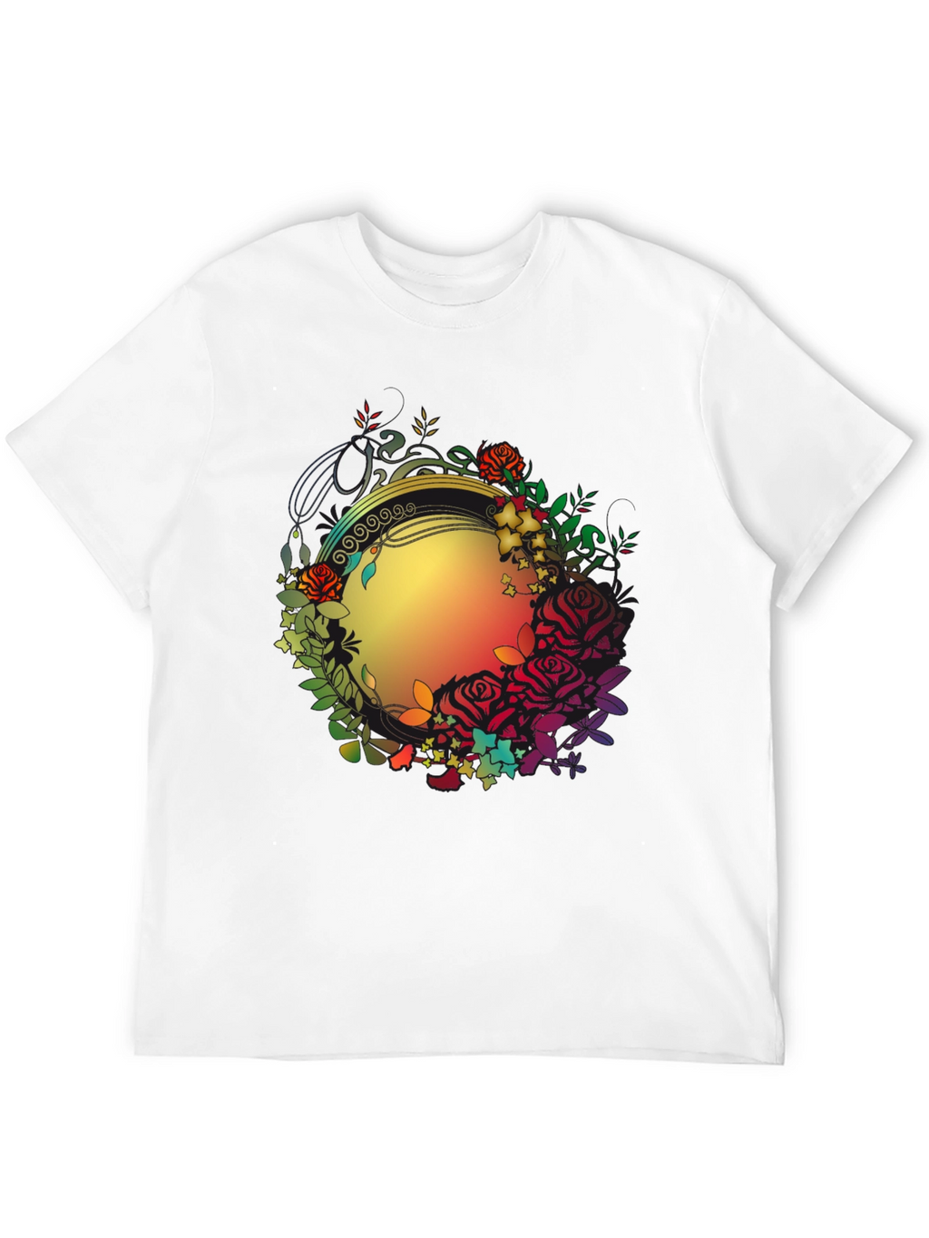 Floral Circle Graphic Tee
