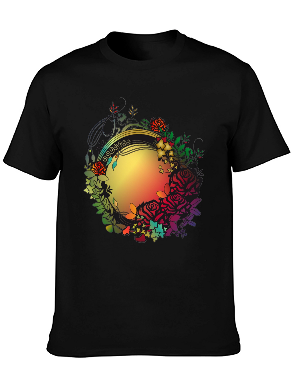 Floral Circle Graphic Tee