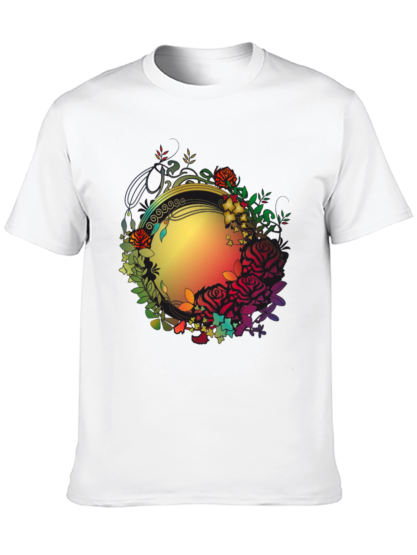 Floral Circle Graphic Tee
