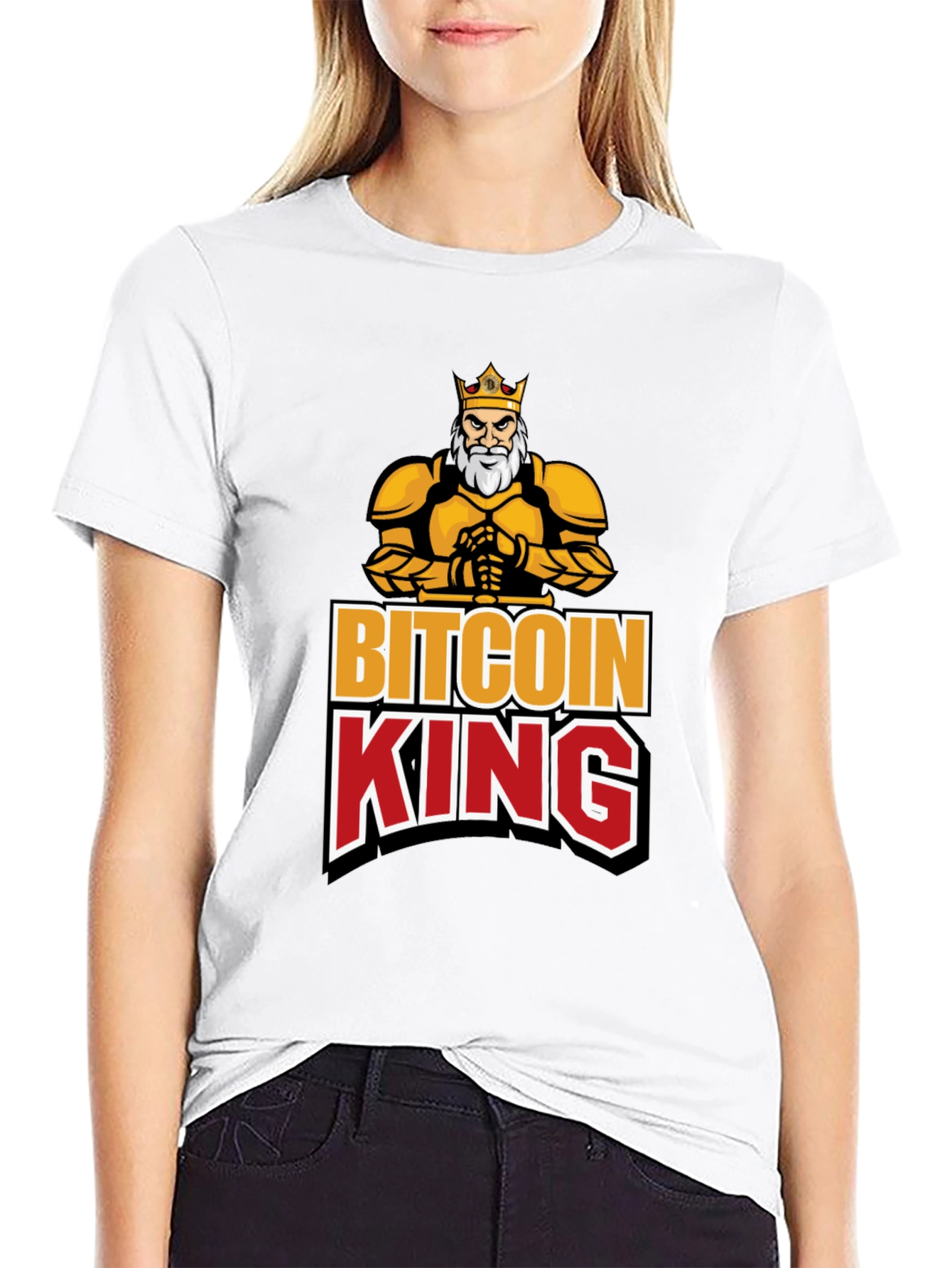 Bitcoin King Black Graphic T-Shirt