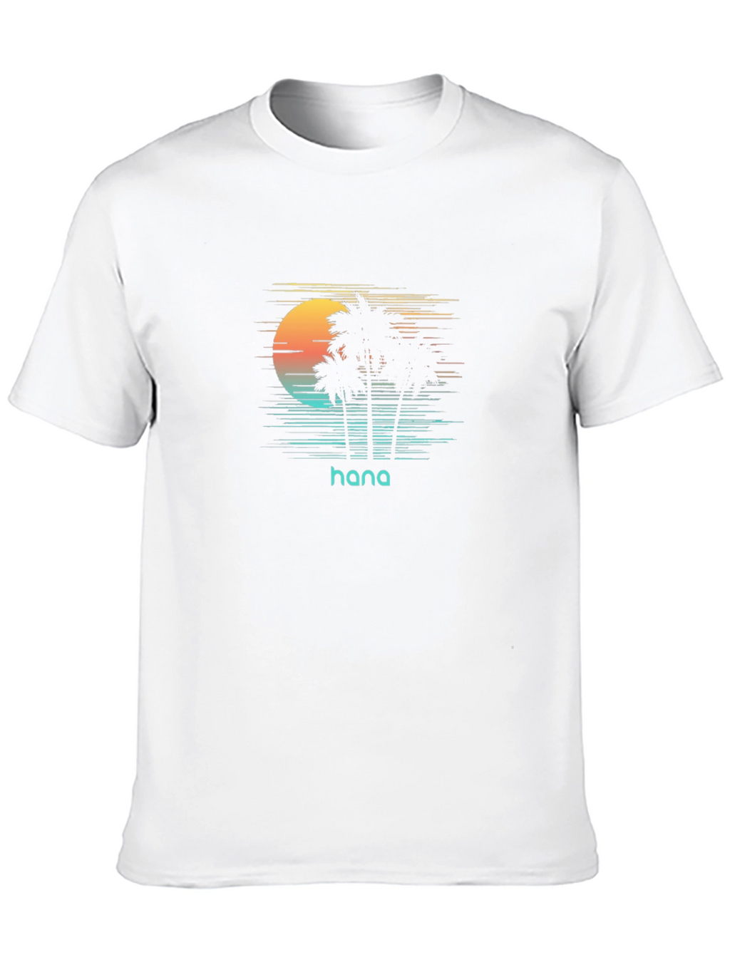 Hana Palm Tree Sunset Graphic Tee - Black