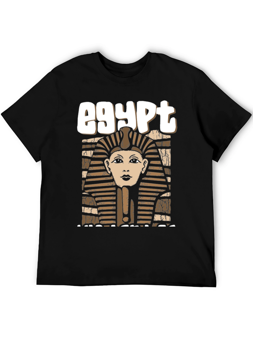 Egypt Pharaoh Graphic Tee - Black Cotton T-Shirt