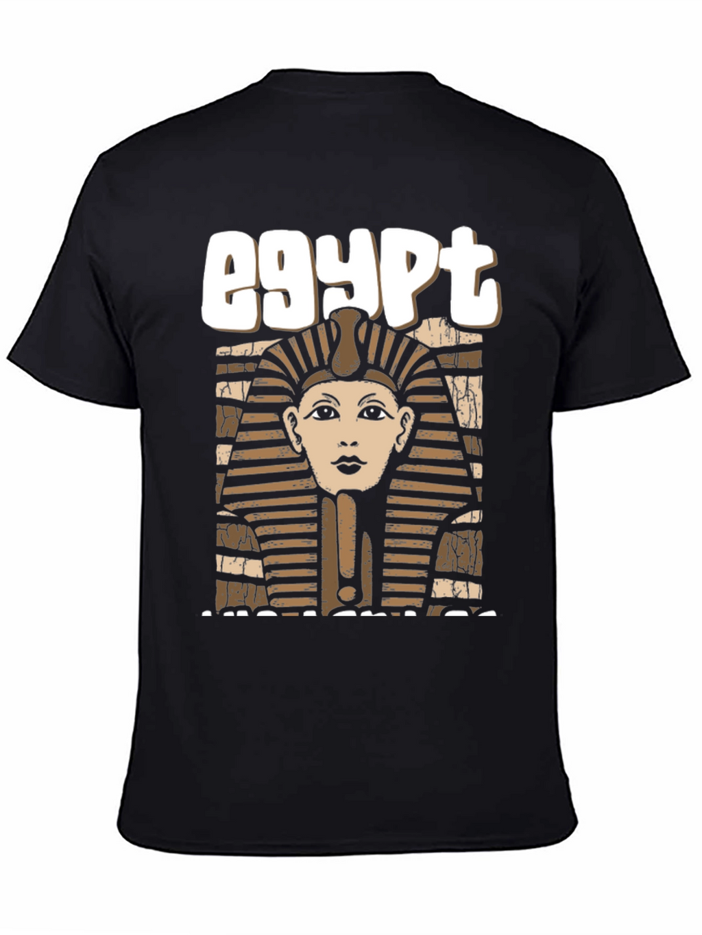 Egypt Pharaoh Graphic Tee - Black Cotton T-Shirt