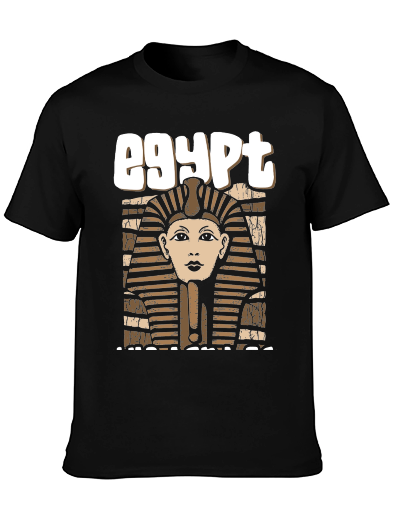 Egypt Pharaoh Graphic Tee - Black Cotton T-Shirt