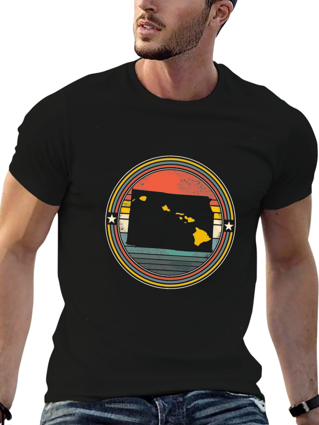 Hawaii Islands Retro T-Shirt