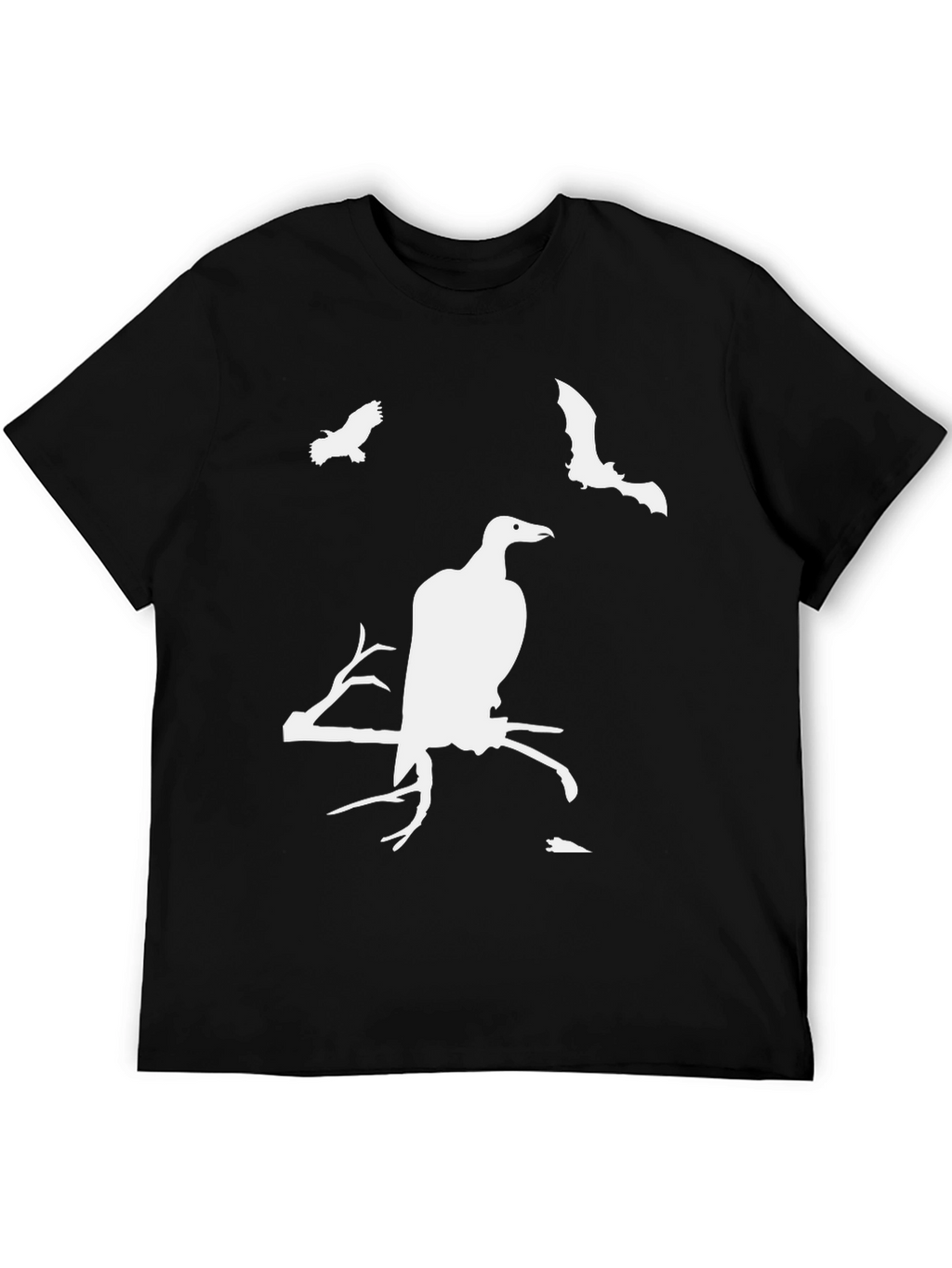 Creepy Bird Graphic T-Shirt - Halloween Ready!