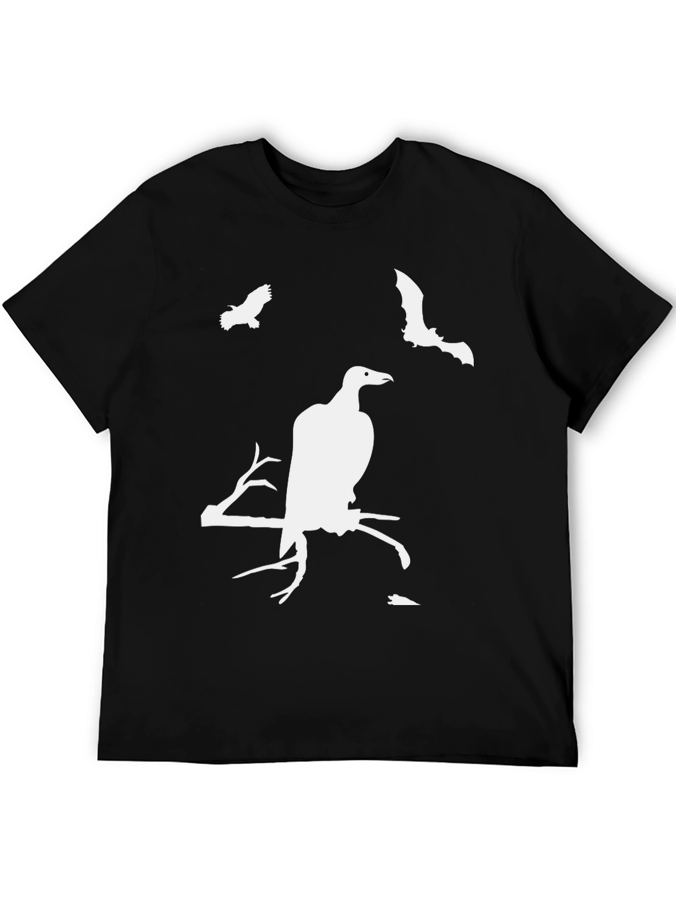 Creepy Bird Graphic T-Shirt - Halloween Ready!