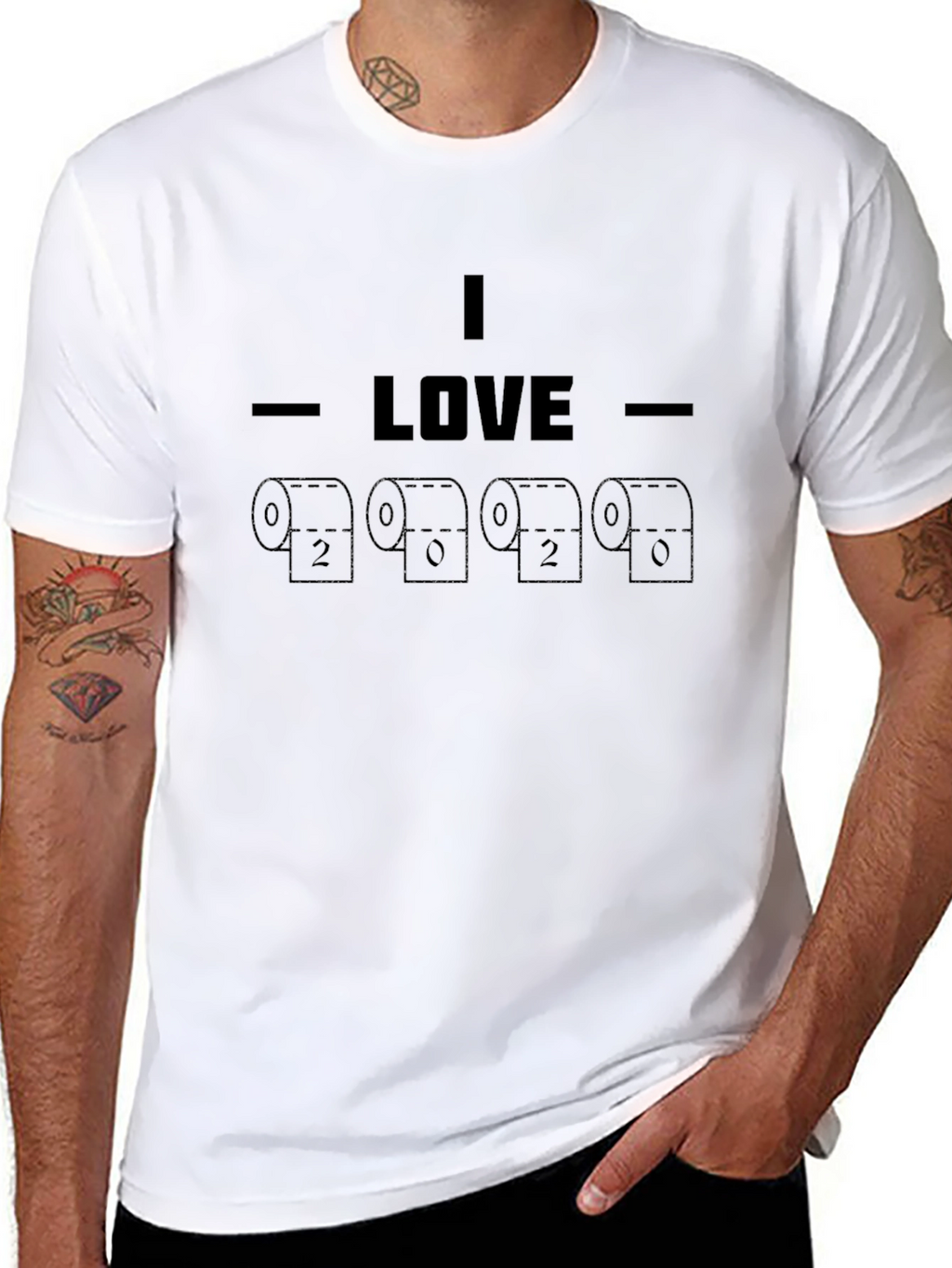 I Love Toilet Paper Novelty T-Shirt