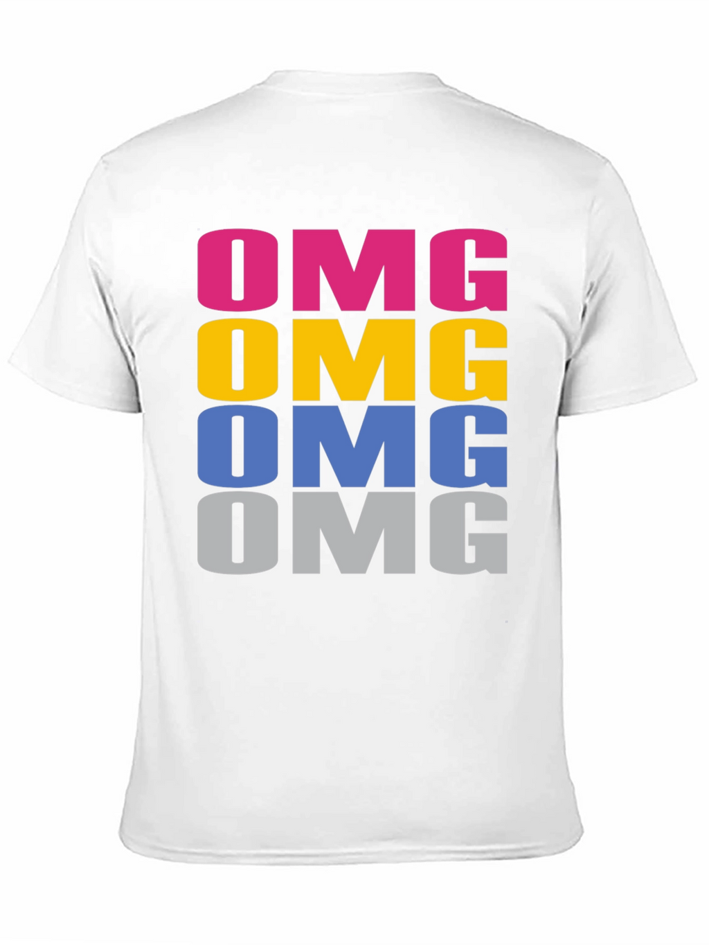 OMG Rainbow Graphic Tee - Fun Casual Cotton T-Shirt