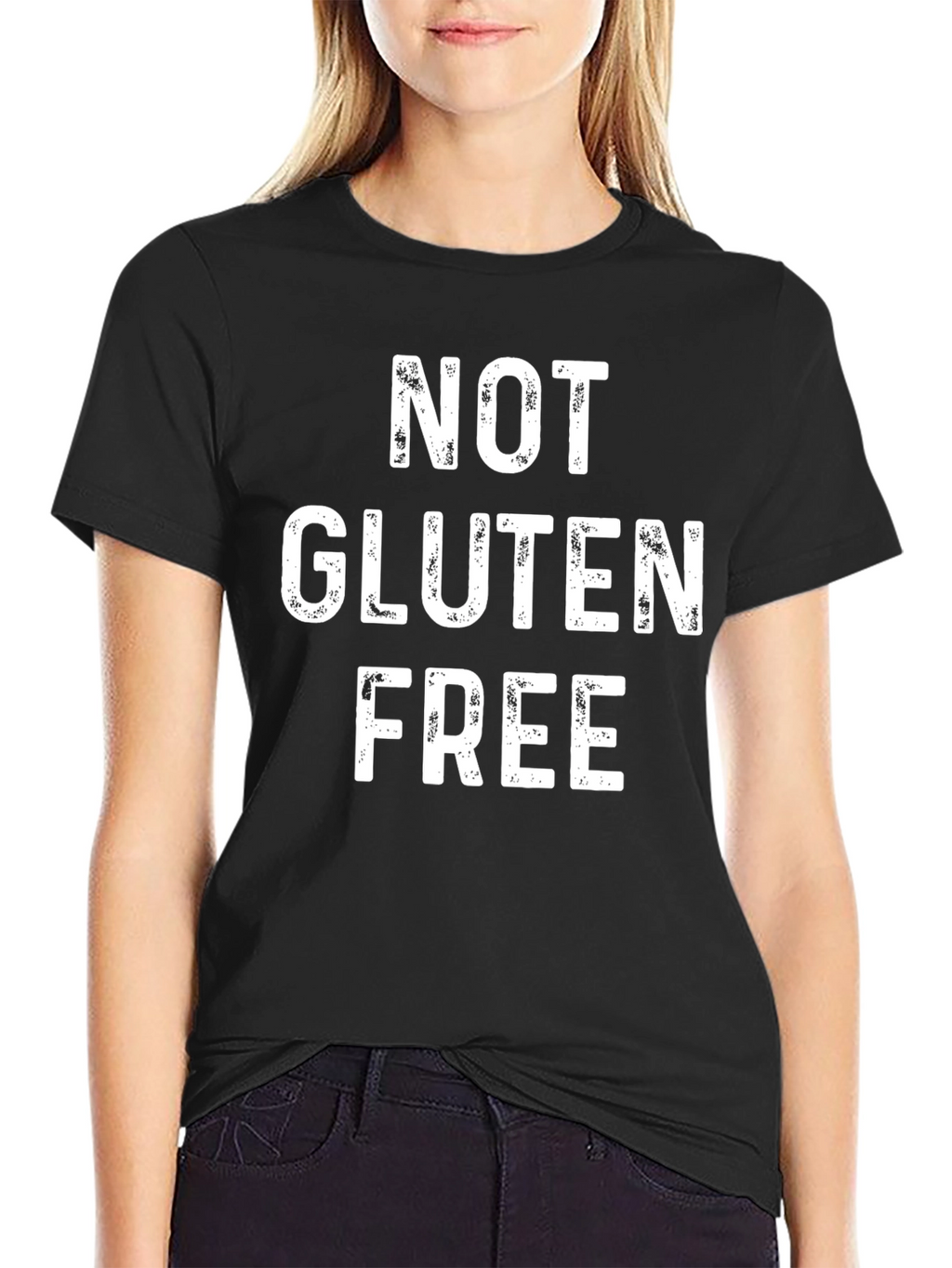 Not Gluten Free Graphic Tee - Black