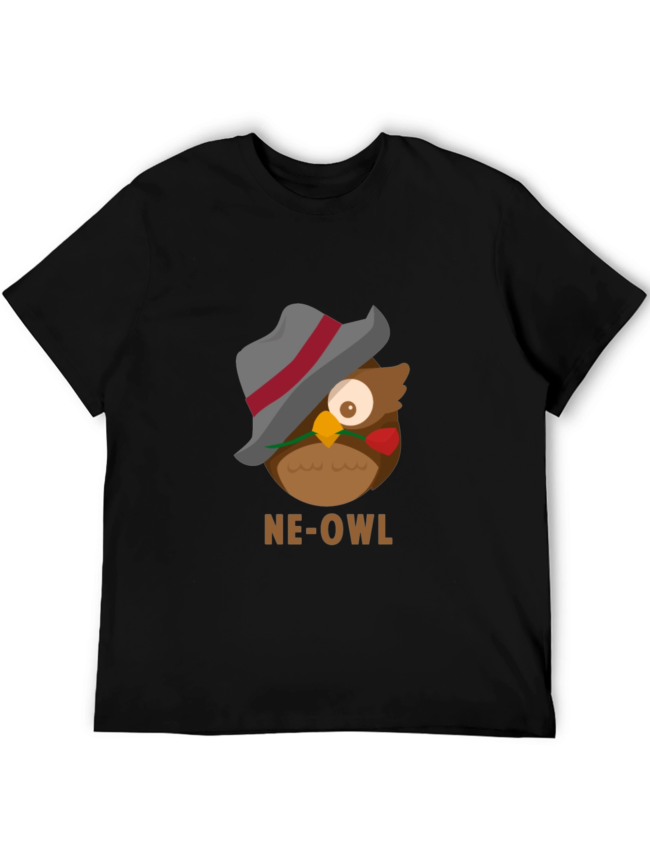 NE-OWL Graphic Tee - Stylish Owl Design