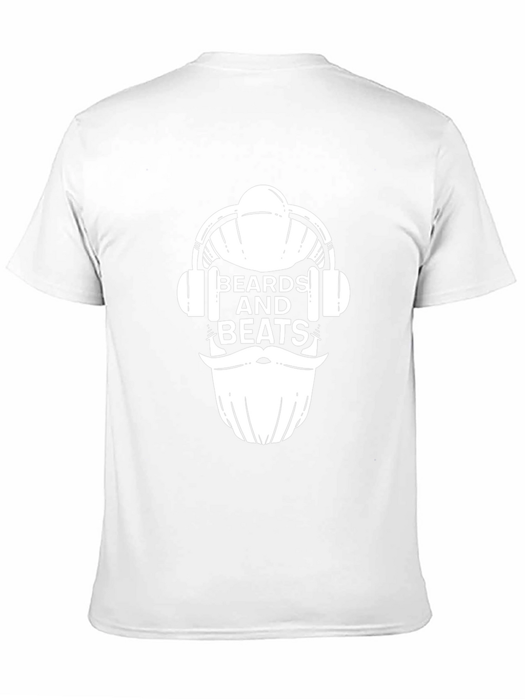 Beards and Beats Graphic Tee - Black Cotton T-Shirt