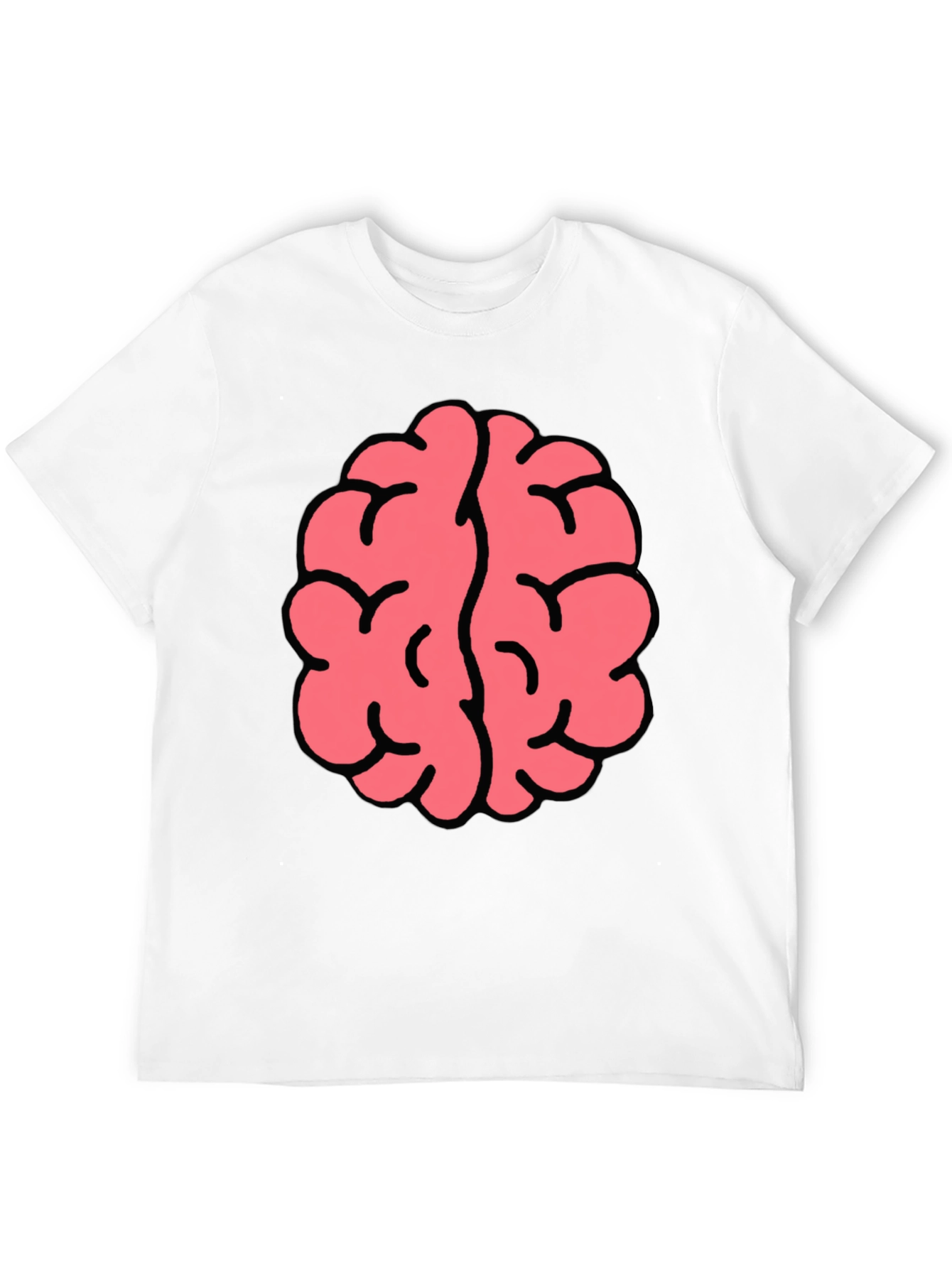 Brain Graphic Tee - Black Cotton Blend