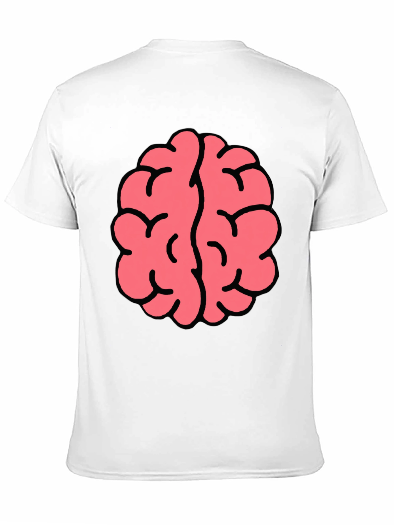 Brain Graphic Tee - Black Cotton Blend