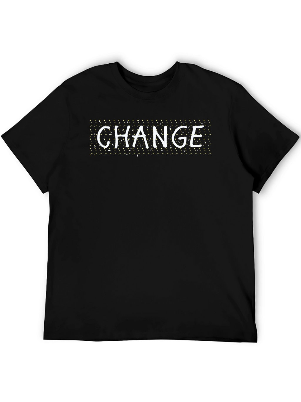 Change Graphic T-Shirt - Black Crew Neck Tee