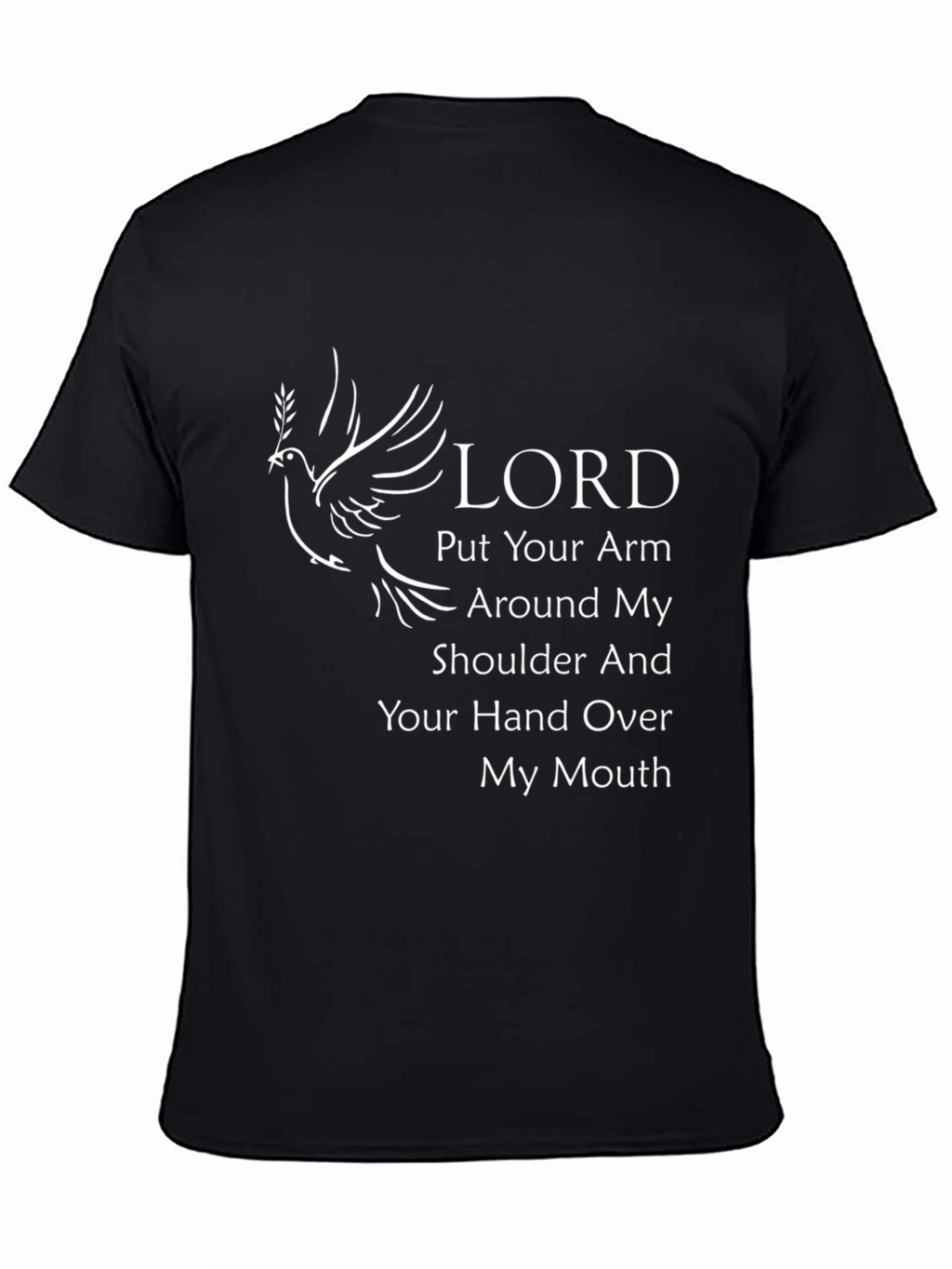 Lord Graphic Print Black T-Shirt
