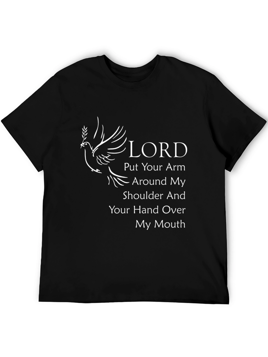 Lord Graphic Print Black T-Shirt