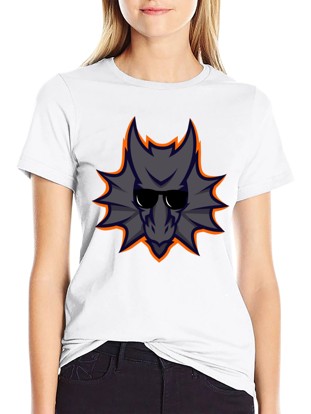 Cool Dragon Graphic Tee - Black Cotton Casual Shirt