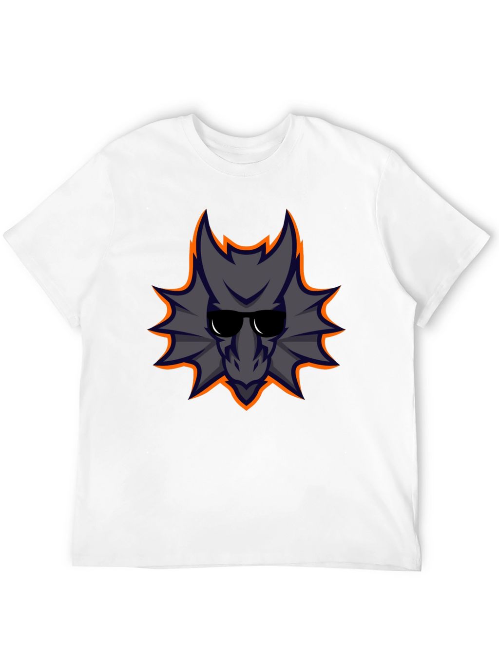 Cool Dragon Graphic Tee - Black Cotton Casual Shirt