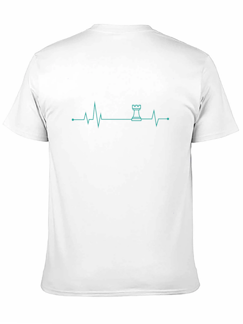 Chess Rook Heartbeat T-Shirt - Game Lover Tee