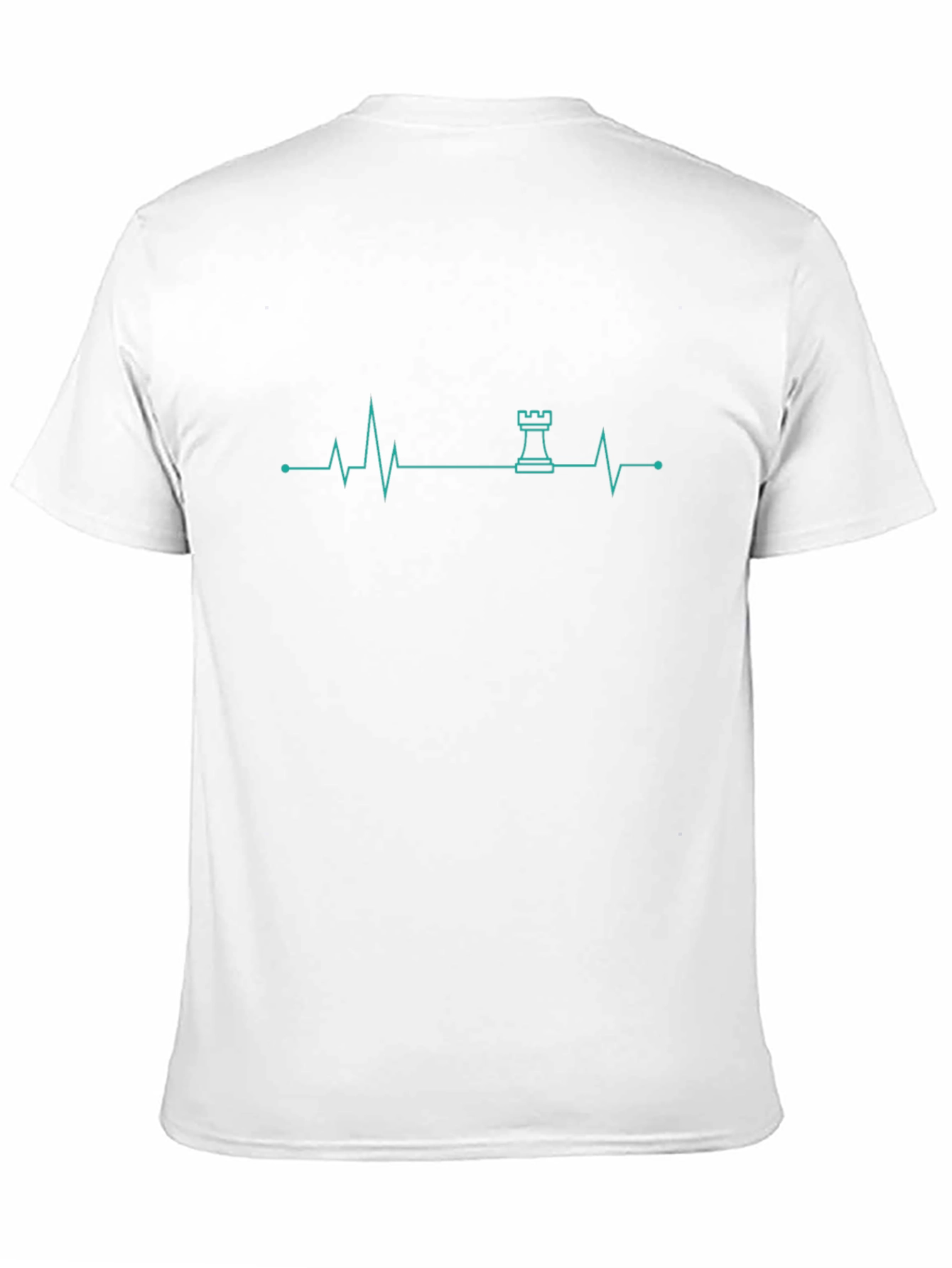 Chess Rook Heartbeat T-Shirt - Game Lover Tee