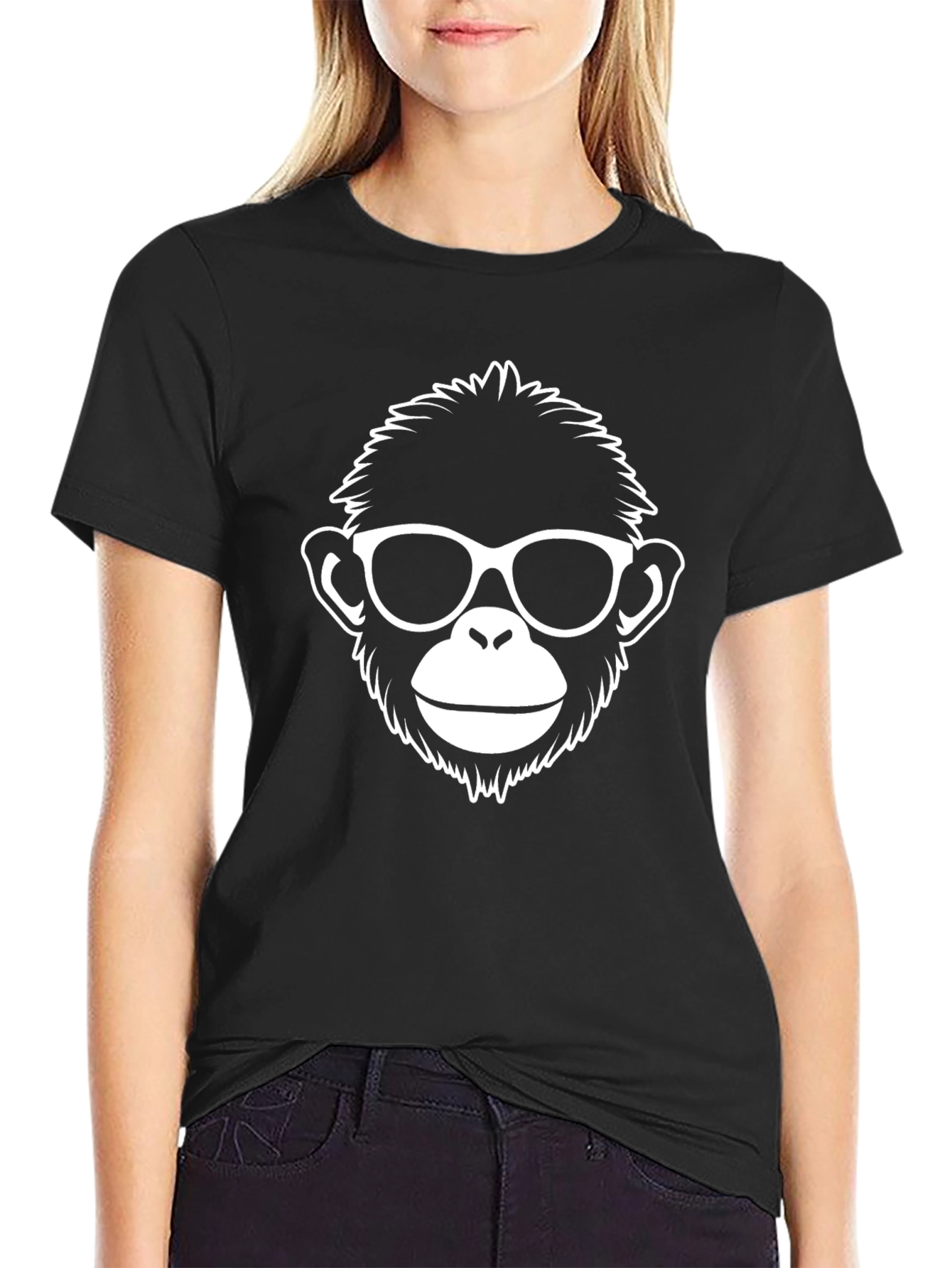 Cool Monkey Face T-Shirt - Graphic Tee