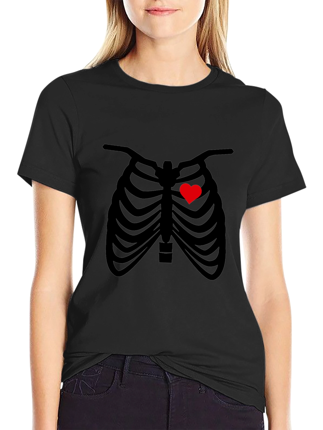 Heart Rib Cage Graphic Tee - Unisex