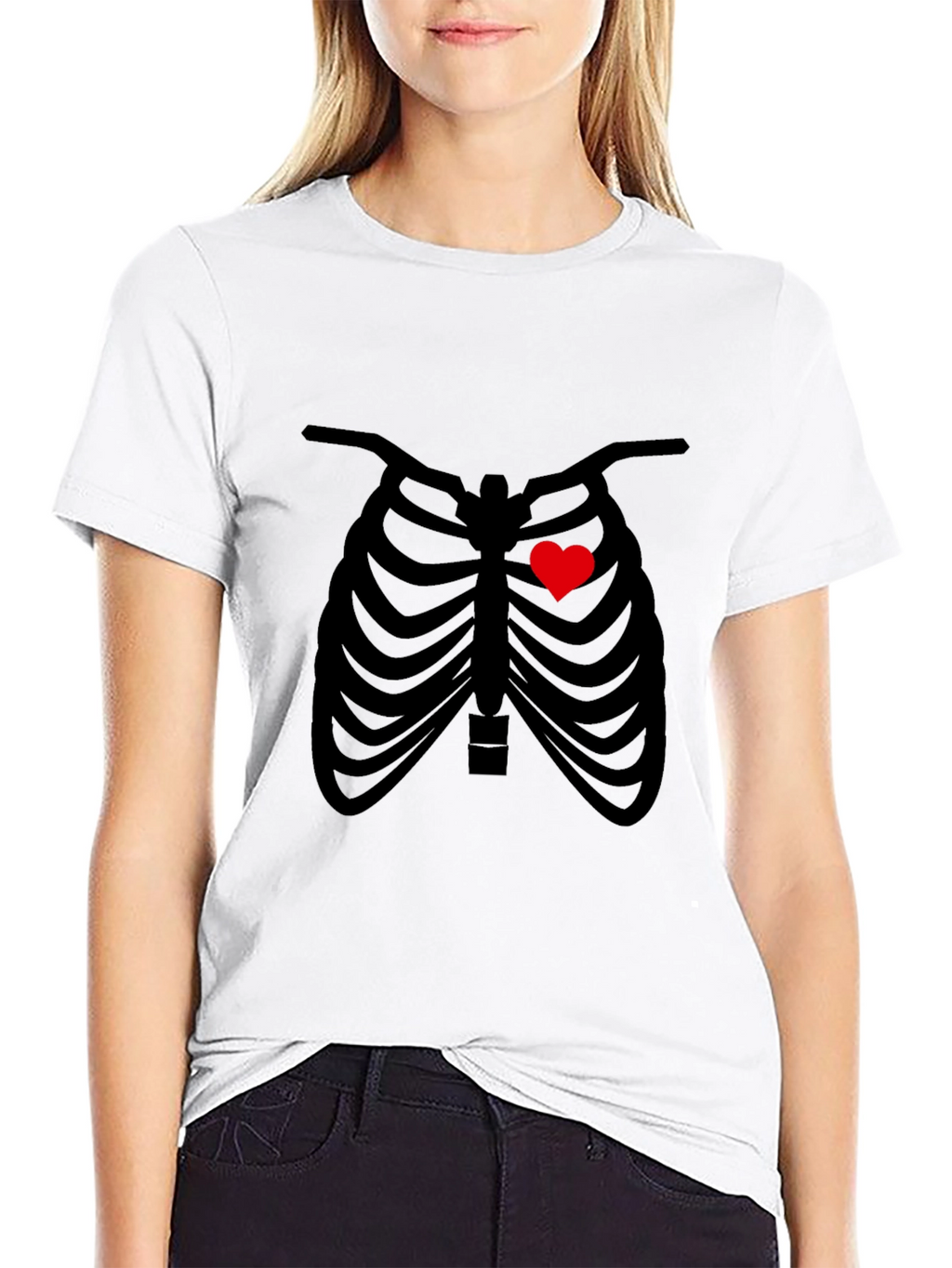 Heart Rib Cage Graphic Tee - Unisex