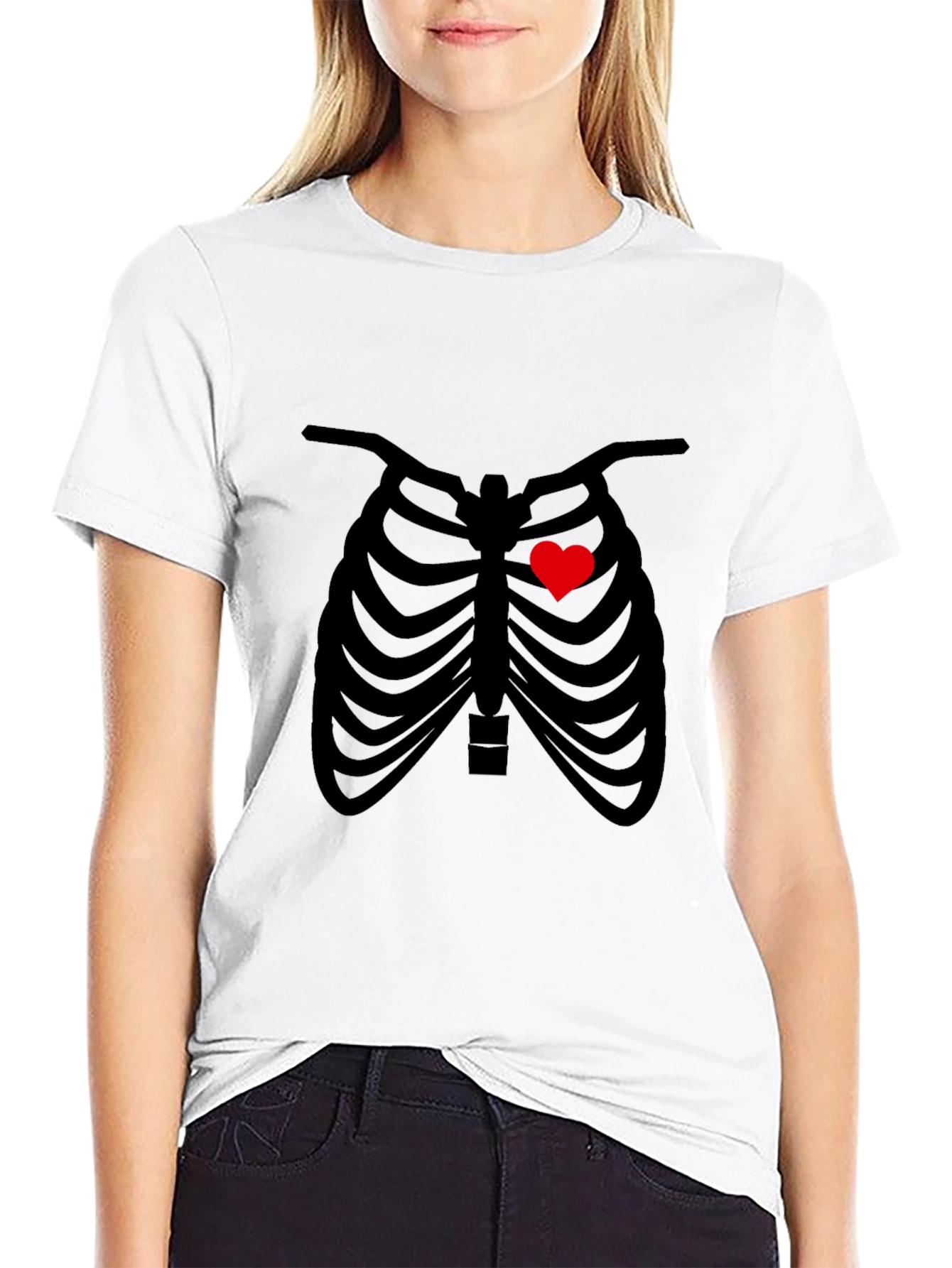 Heart Rib Cage Graphic Tee - Unisex