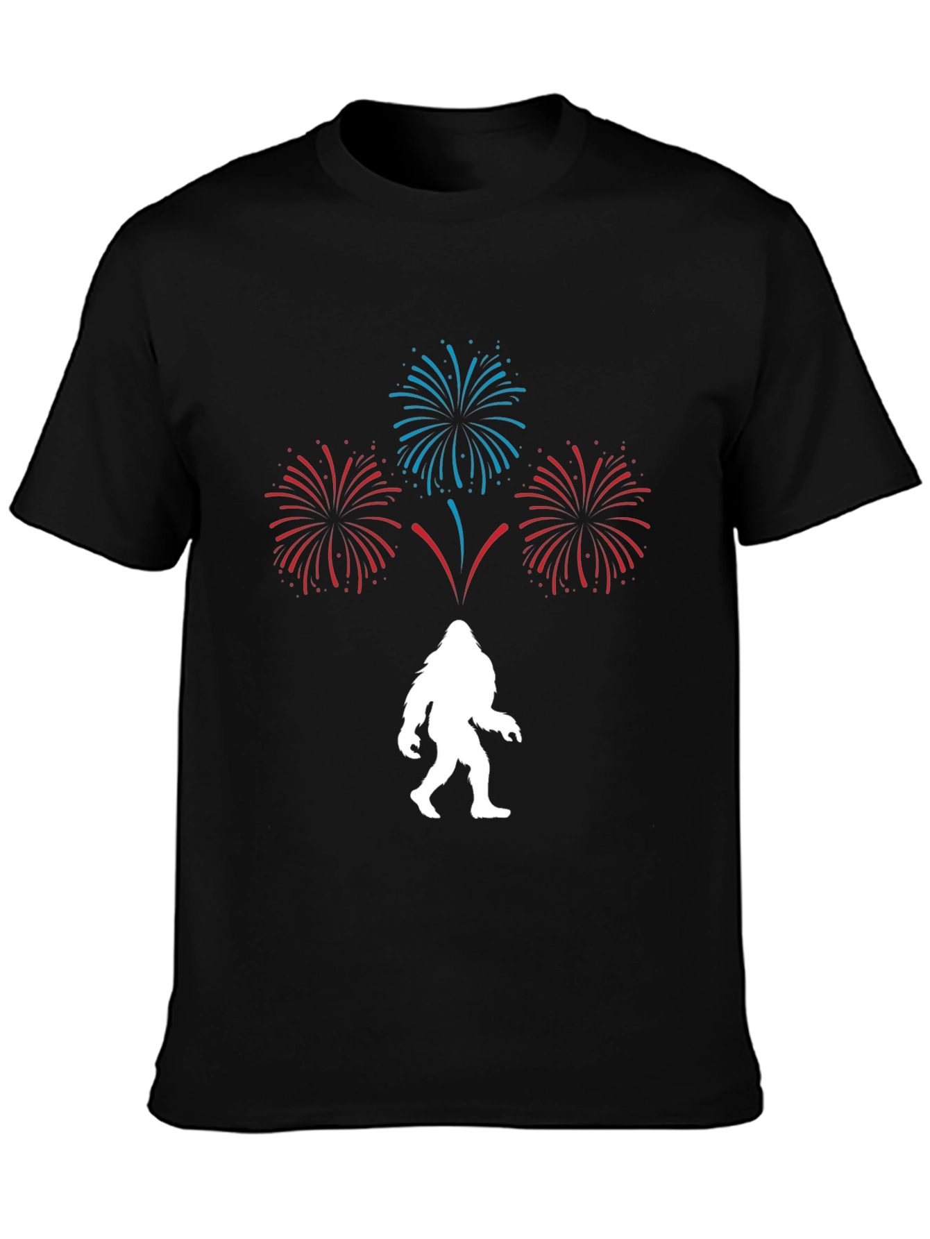 Bigfoot Fireworks Graphic Tee - Celebrate in Style!