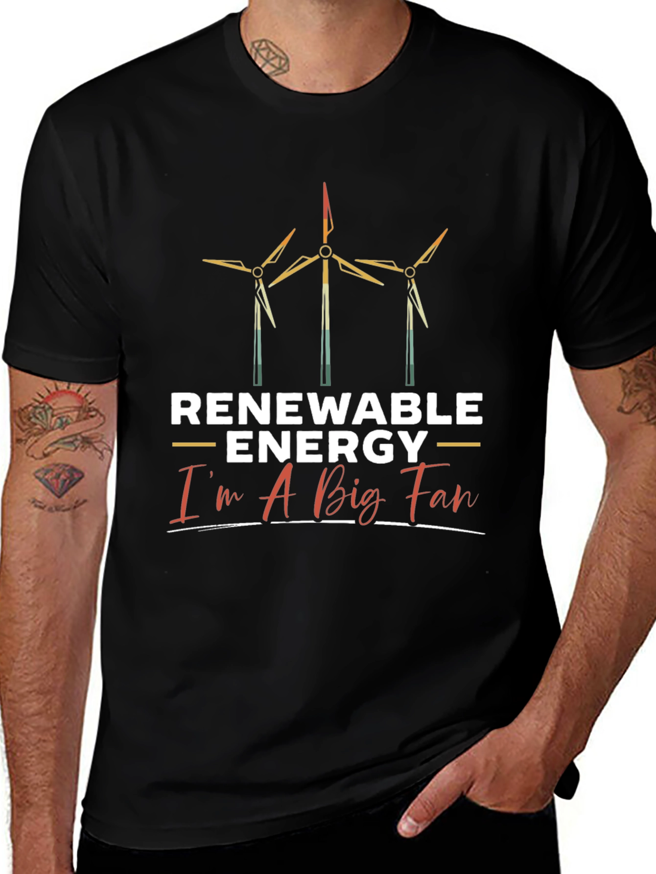 Renewable Energy Fan T-Shirt - Eco-Friendly