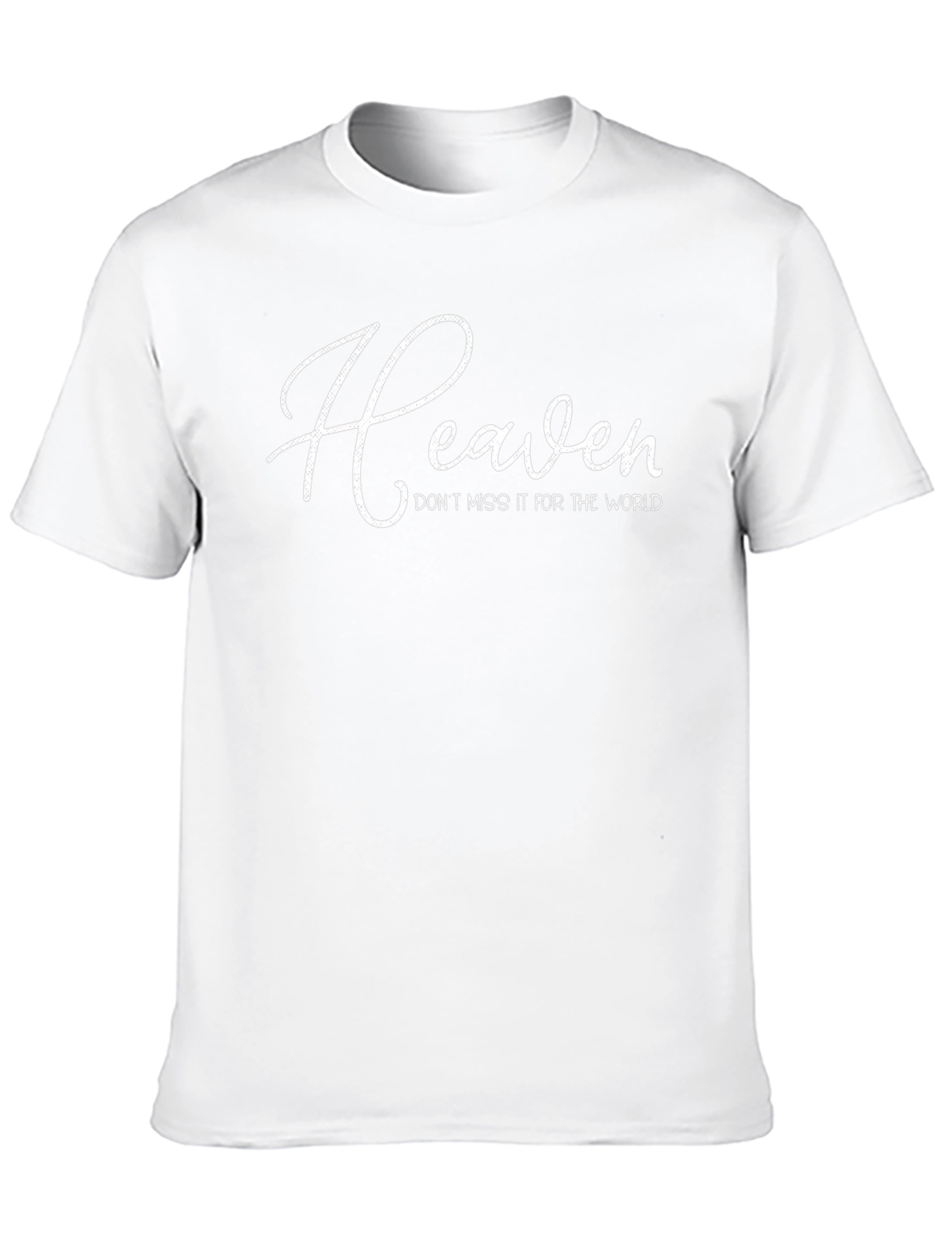 Heaven Dont Miss It Black T-Shirt