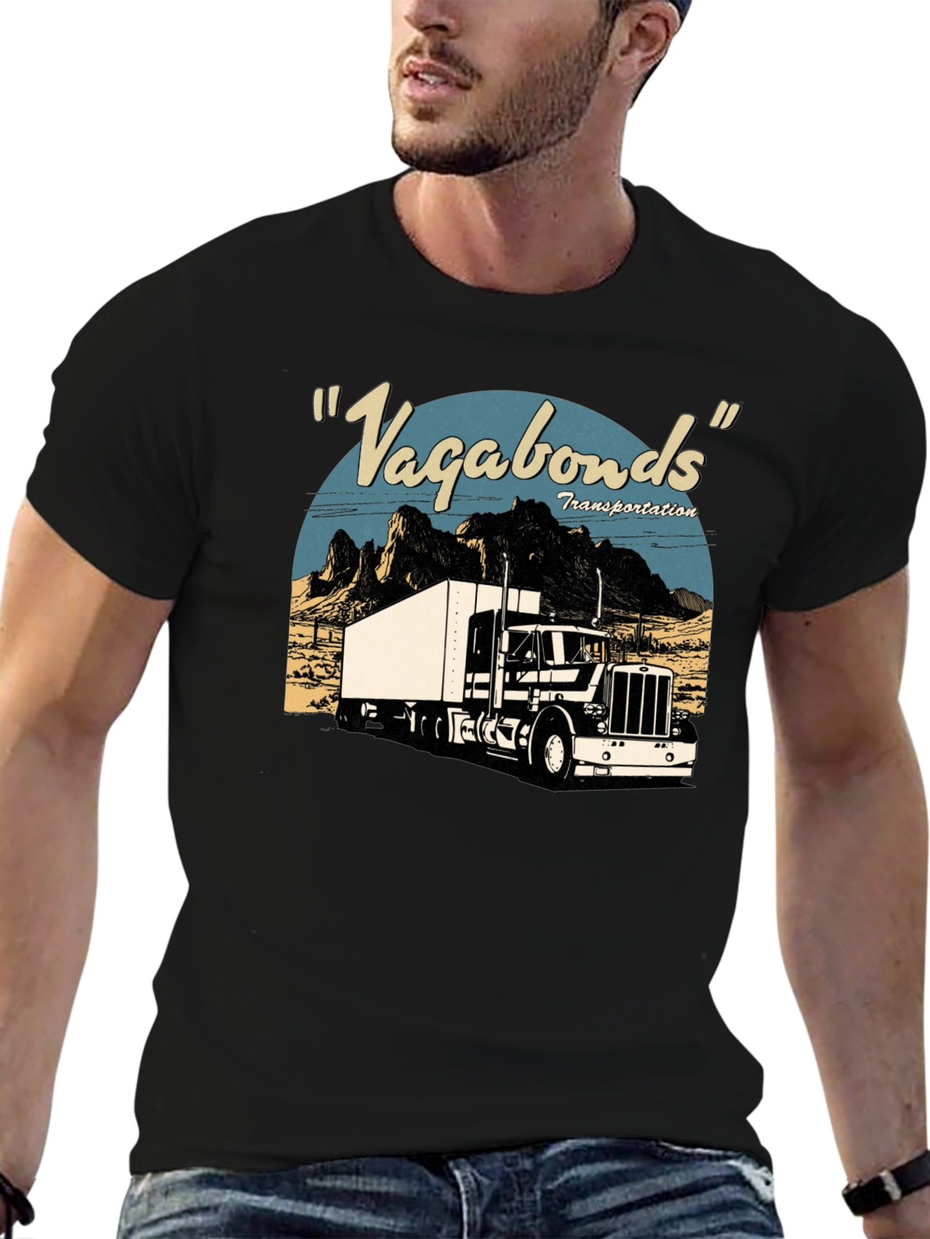 Vagabonds Trucking Tee - Retro Style