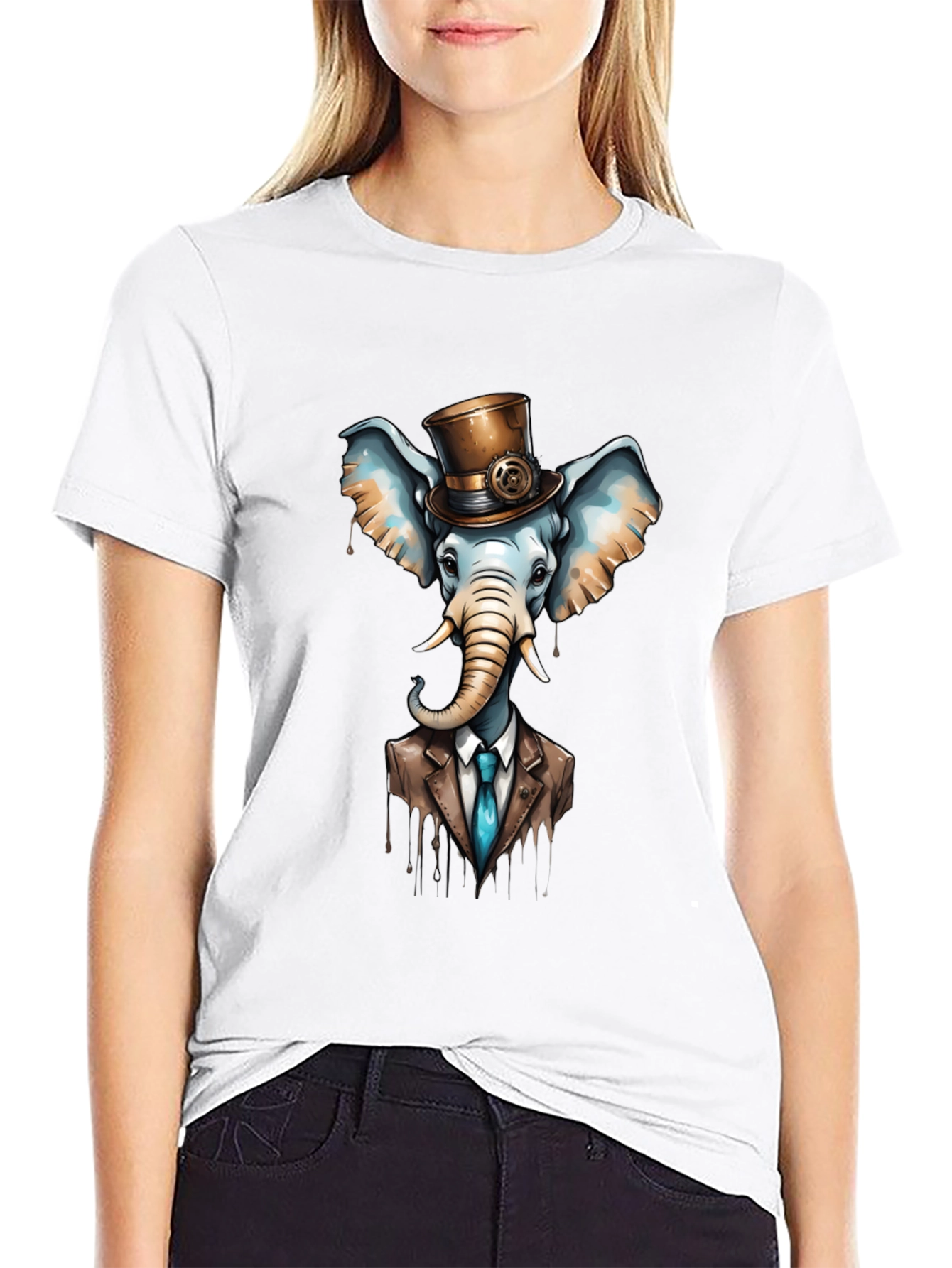 Steampunk Elephant T-Shirt - Classy Animal Tee
