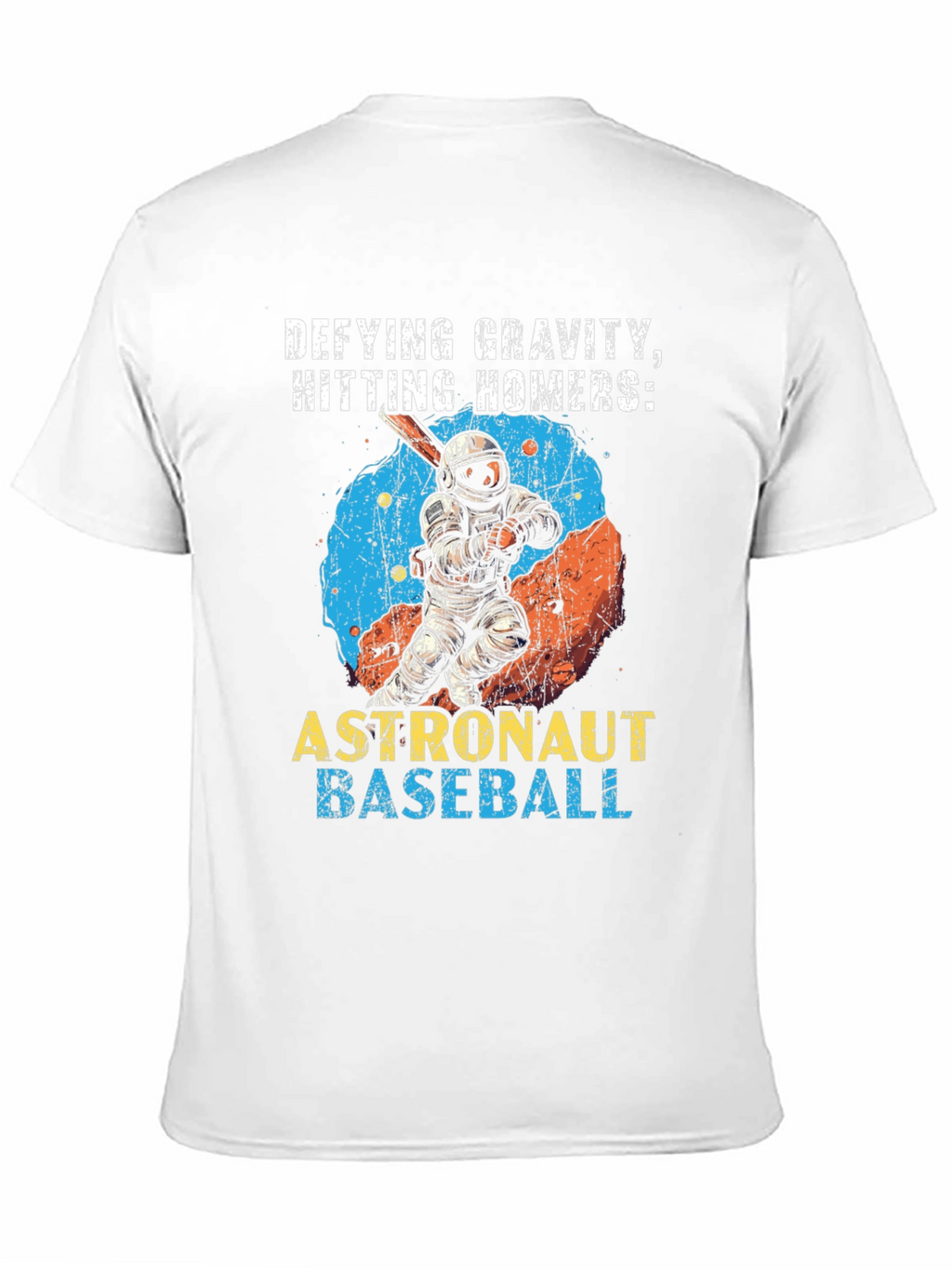 Defying Gravity Astronaut Baseball T-Shirt