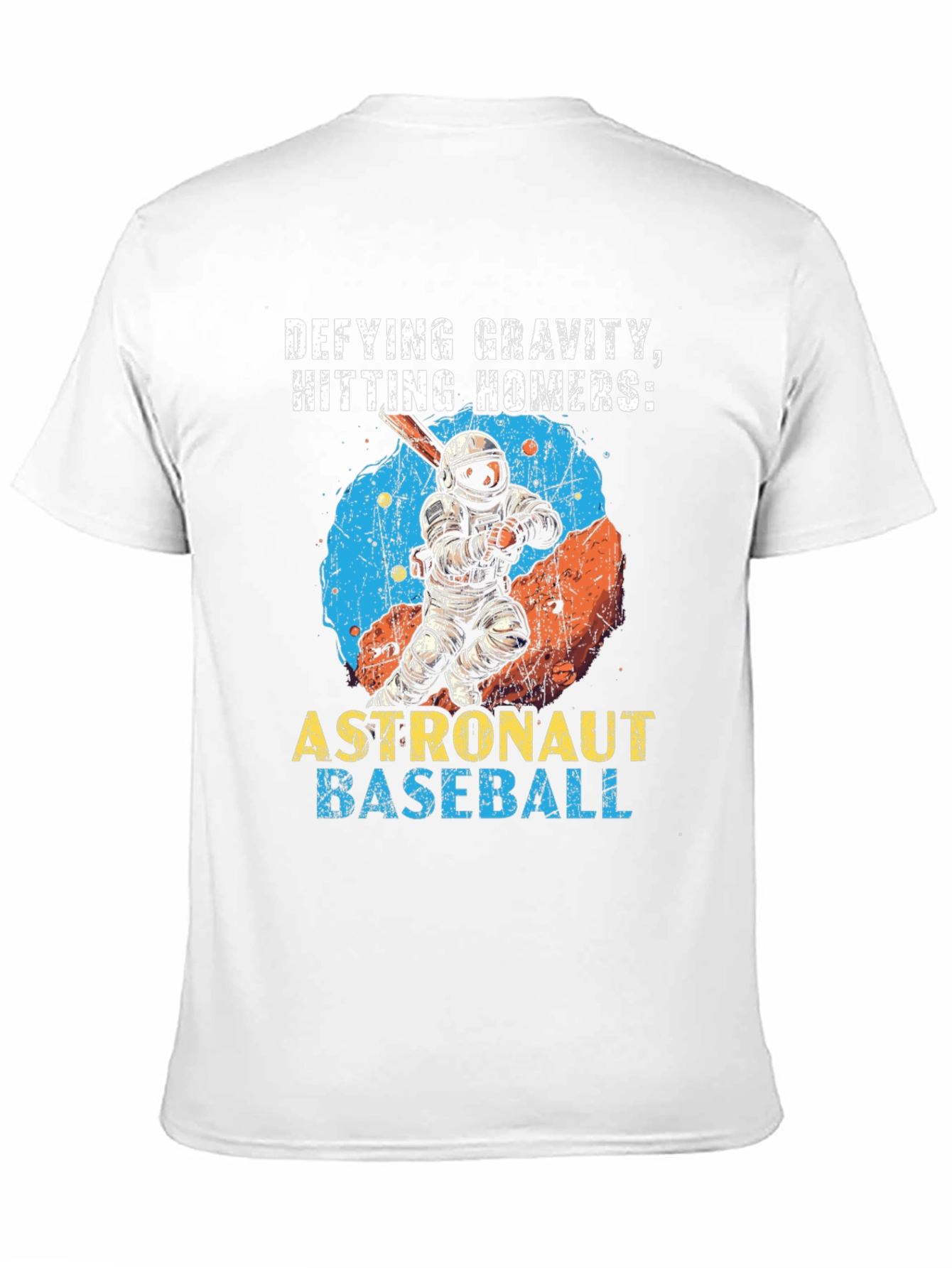 Defying Gravity Astronaut Baseball T-Shirt