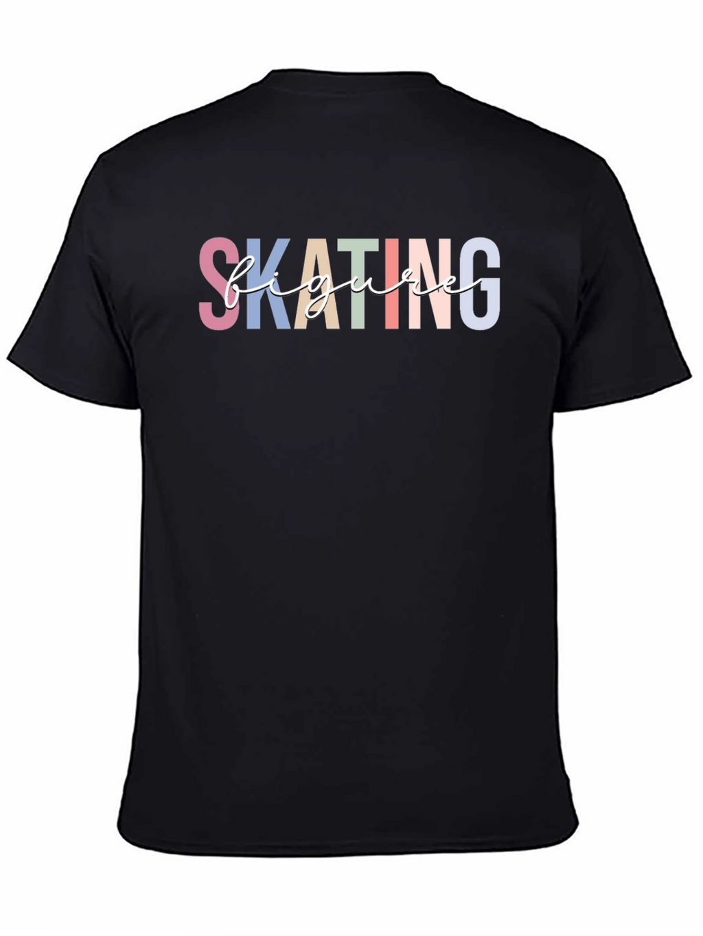 Figure Skating T-Shirt - Black Short Sleeve Tee