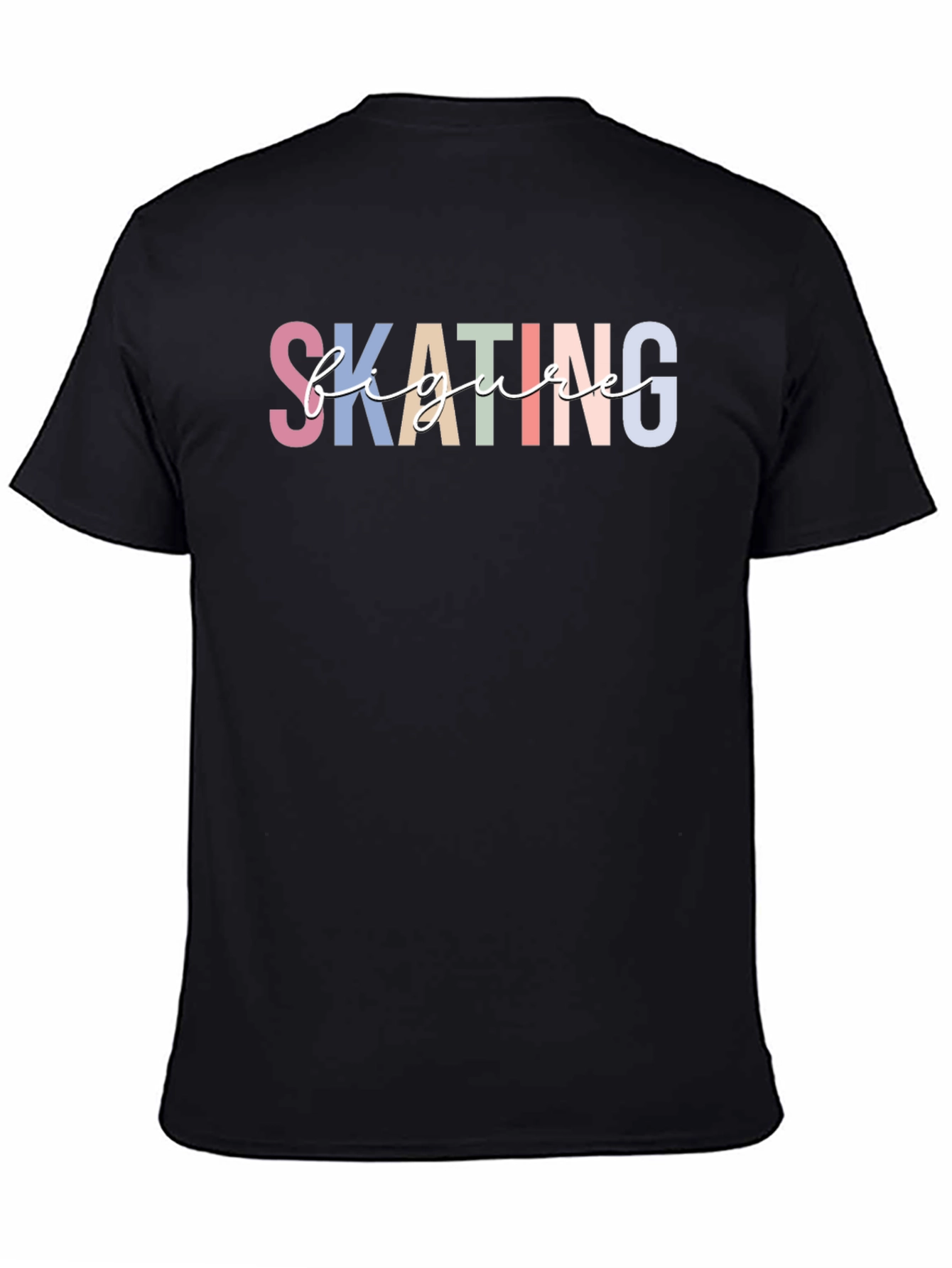 Figure Skating T-Shirt - Black Short Sleeve Tee