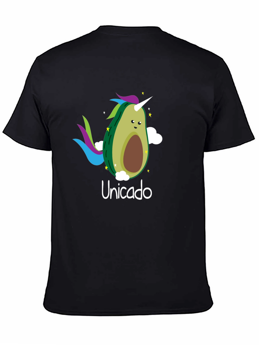 Unicado Avocado Unicorn Black T-Shirt