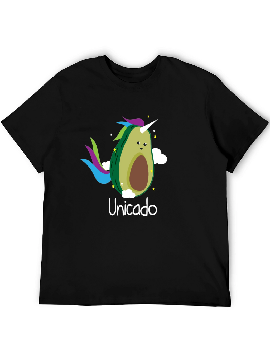 Unicado Avocado Unicorn Black T-Shirt