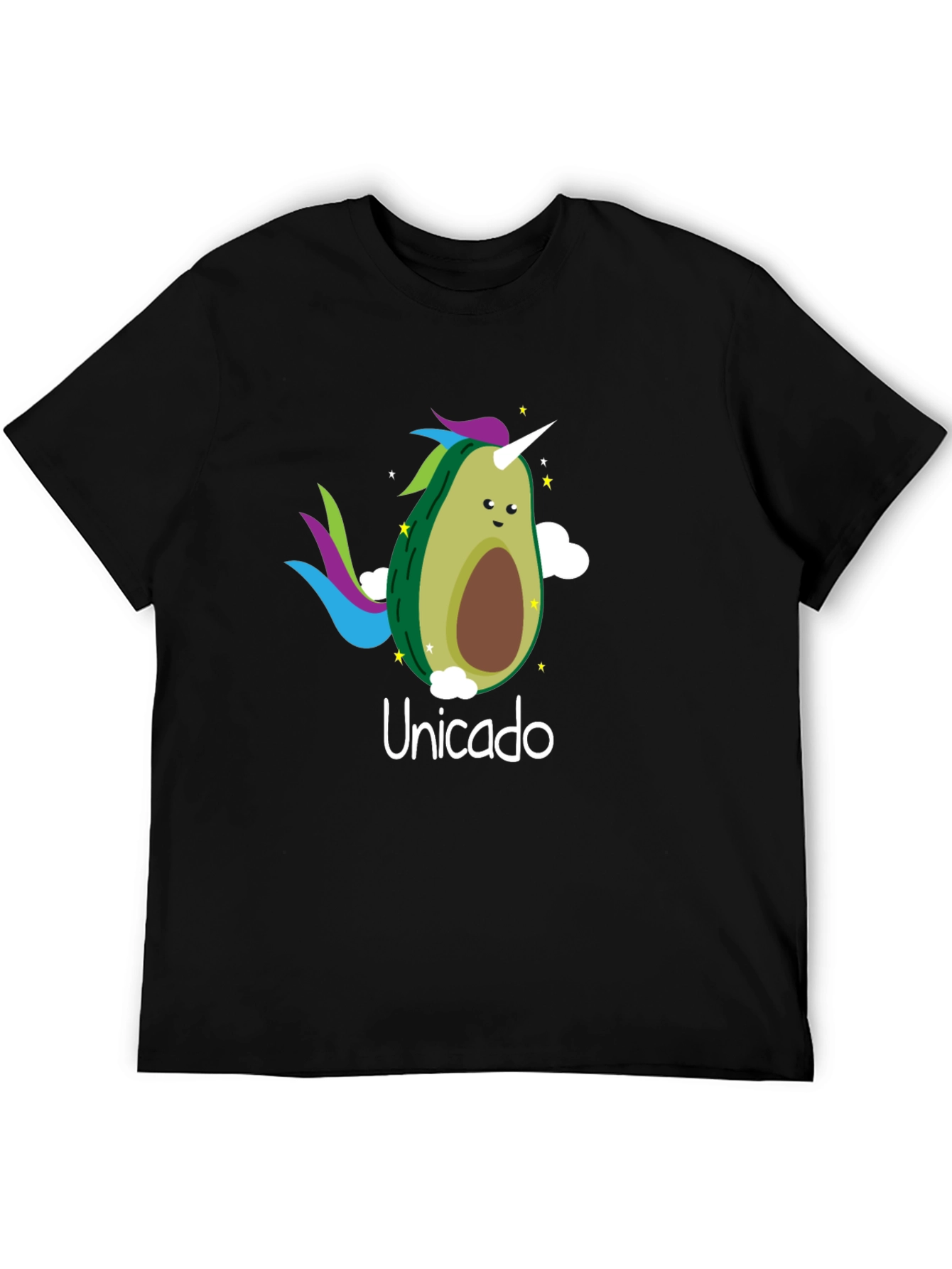 Unicado Avocado Unicorn Black T-Shirt