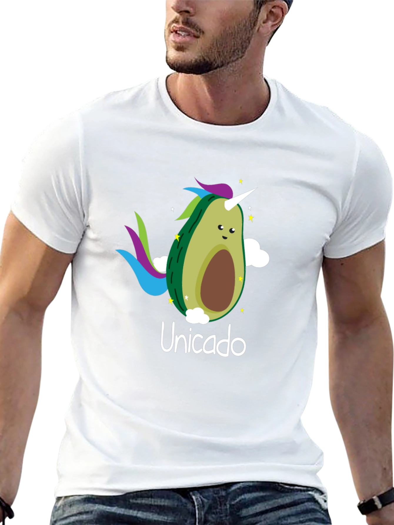 Unicado Avocado Unicorn Black T-Shirt