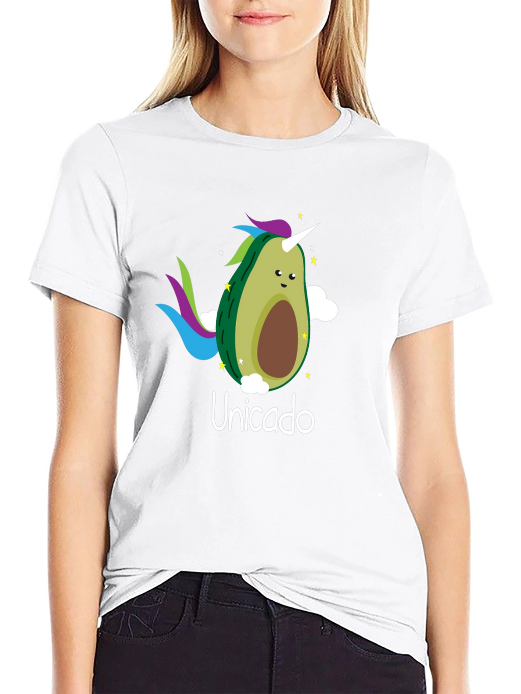Unicado Avocado Unicorn Black T-Shirt
