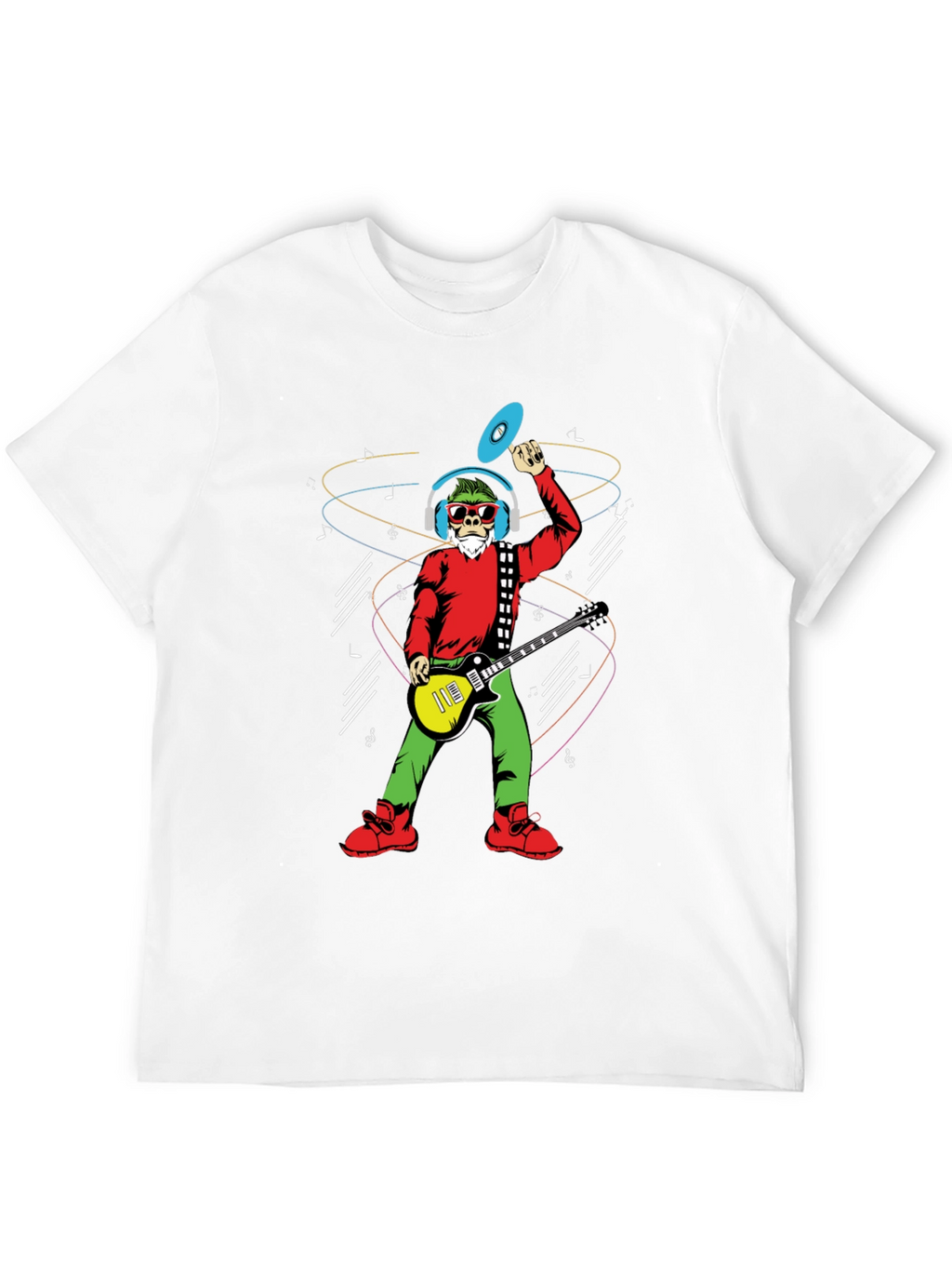 Groovy Santa T-Shirt - Musical Holiday Cheer