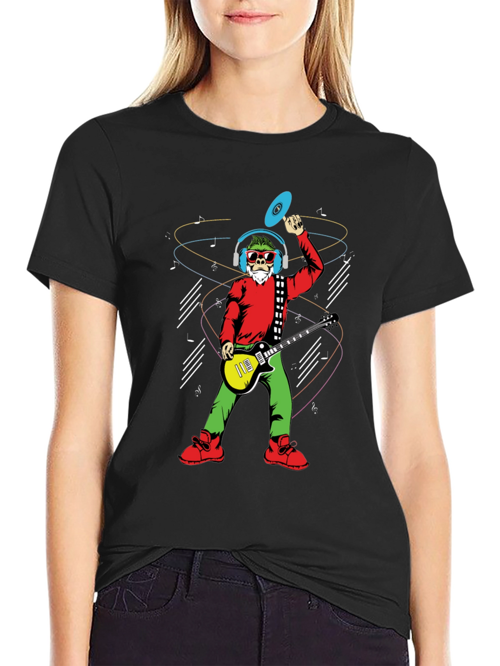 Groovy Santa T-Shirt - Musical Holiday Cheer