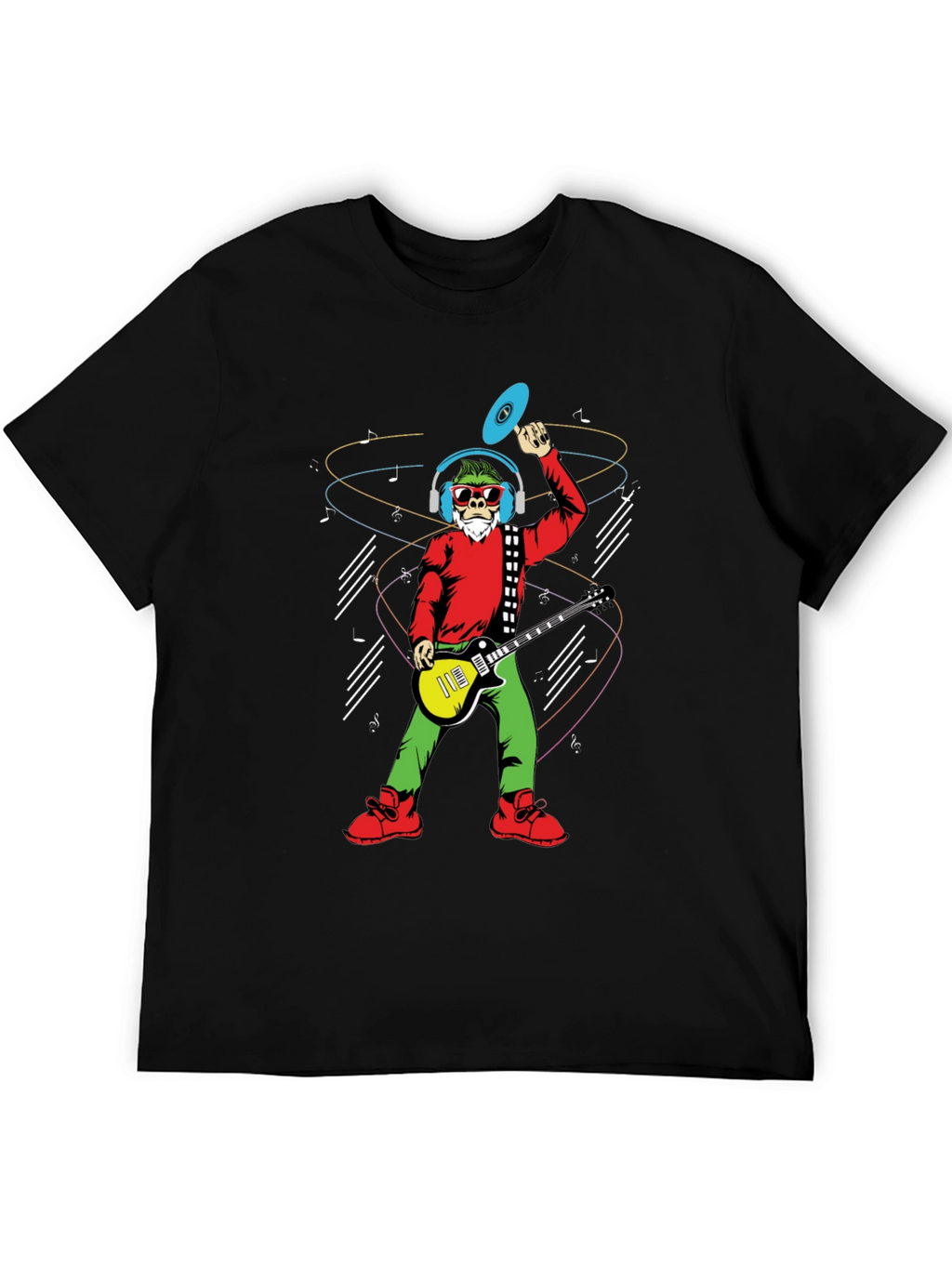 Groovy Santa T-Shirt - Musical Holiday Cheer