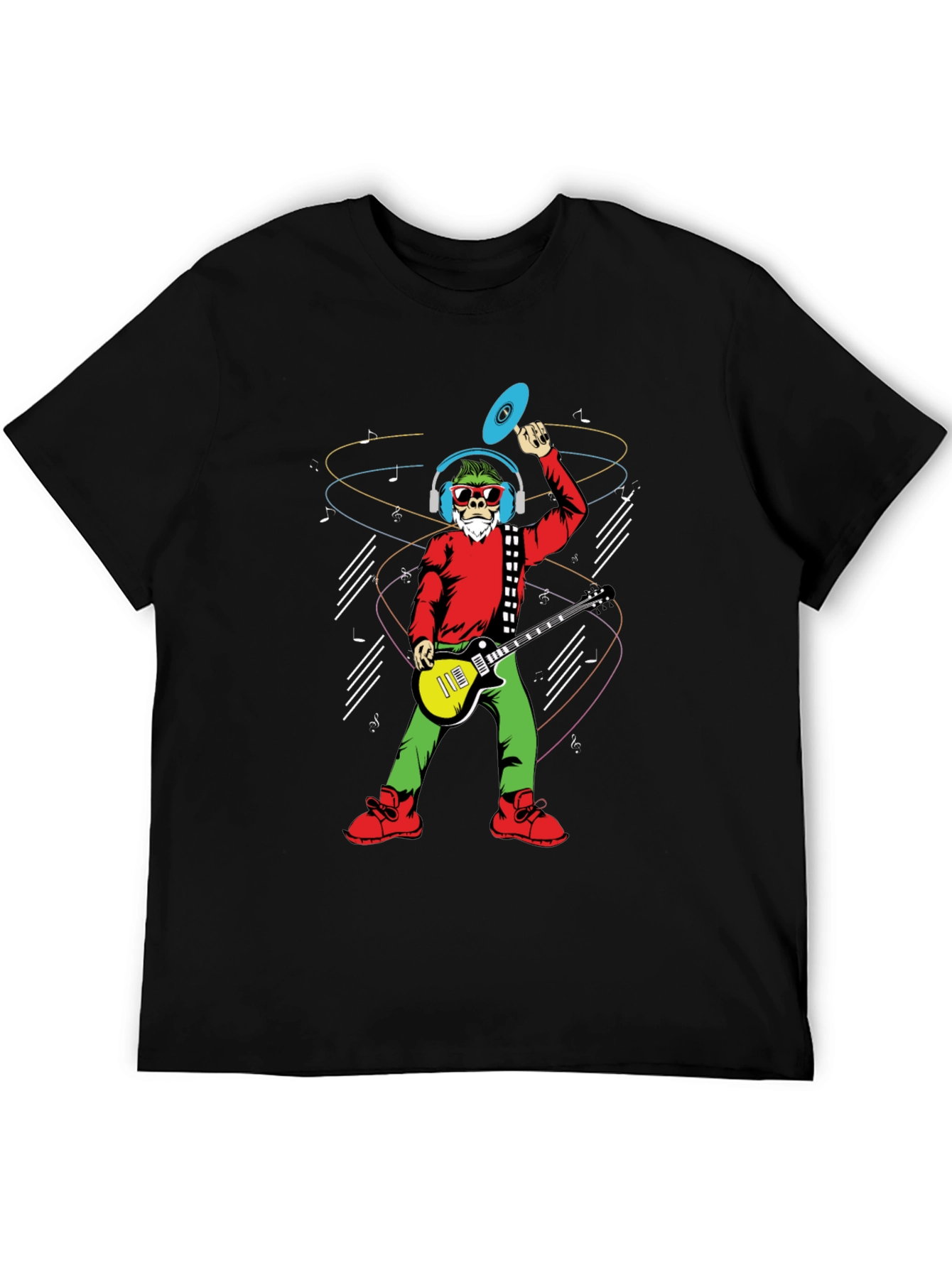 Groovy Santa T-Shirt - Musical Holiday Cheer