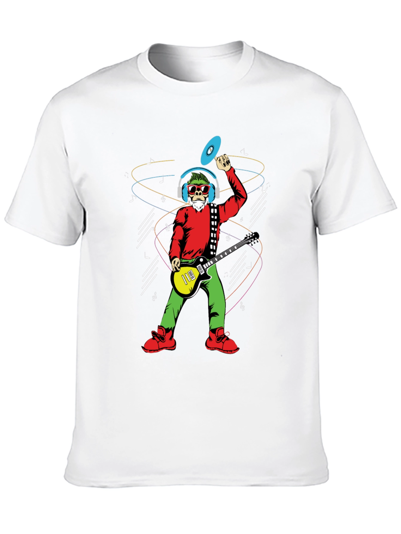 Groovy Santa T-Shirt - Musical Holiday Cheer