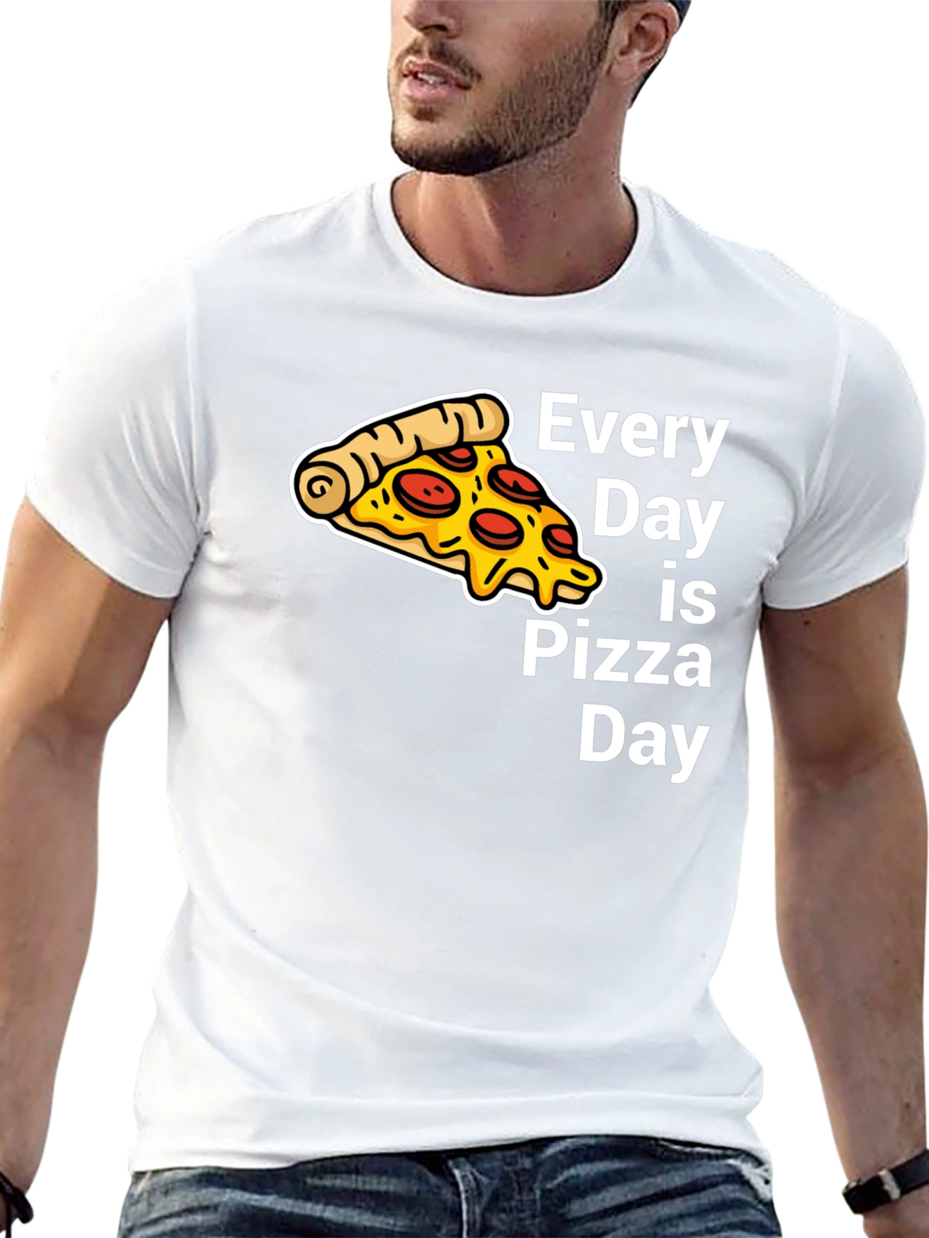 Every Day is Pizza Day Black T-Shirt