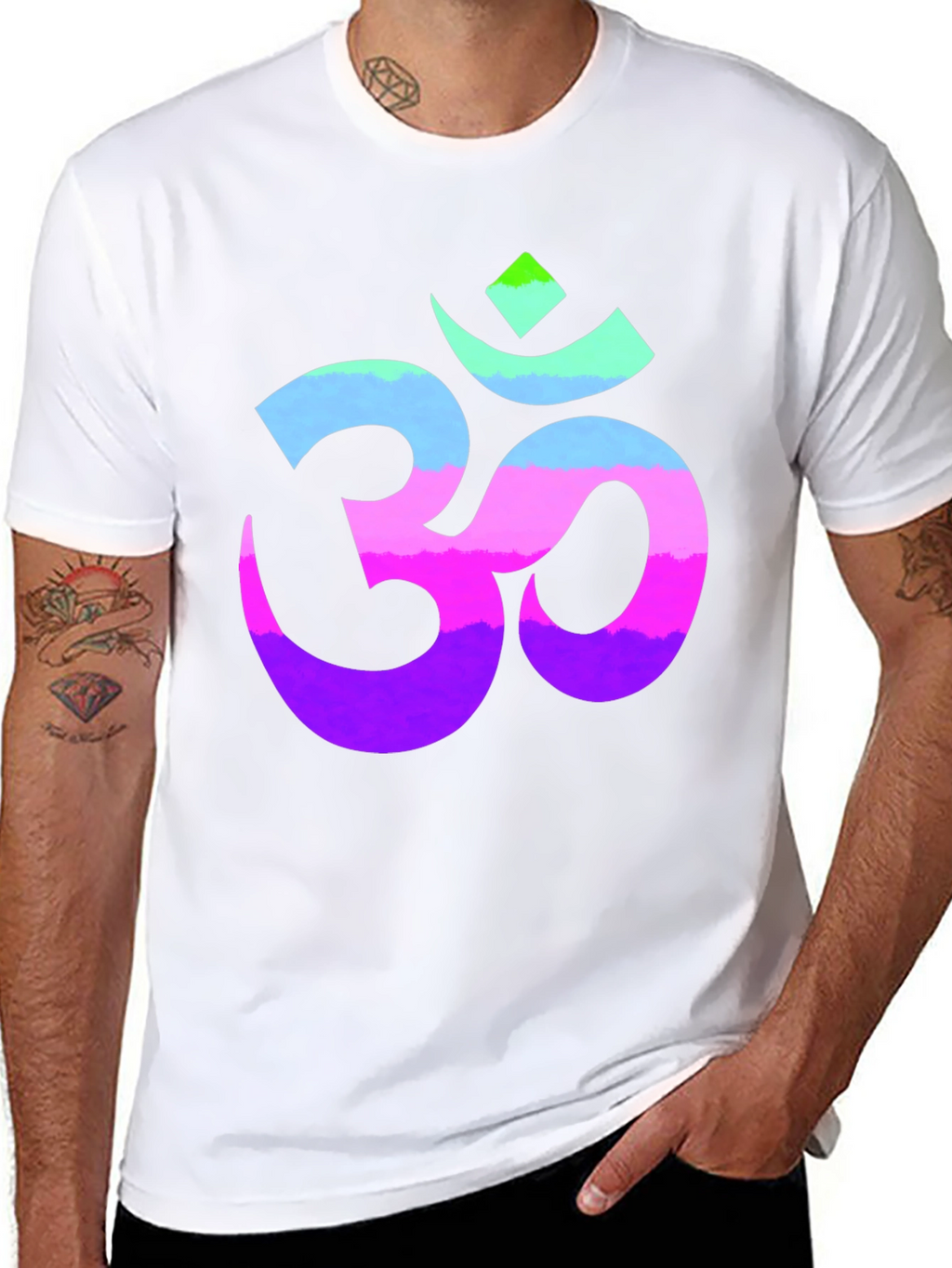Om Symbol Graphic Tee - Spiritual Black T-Shirt